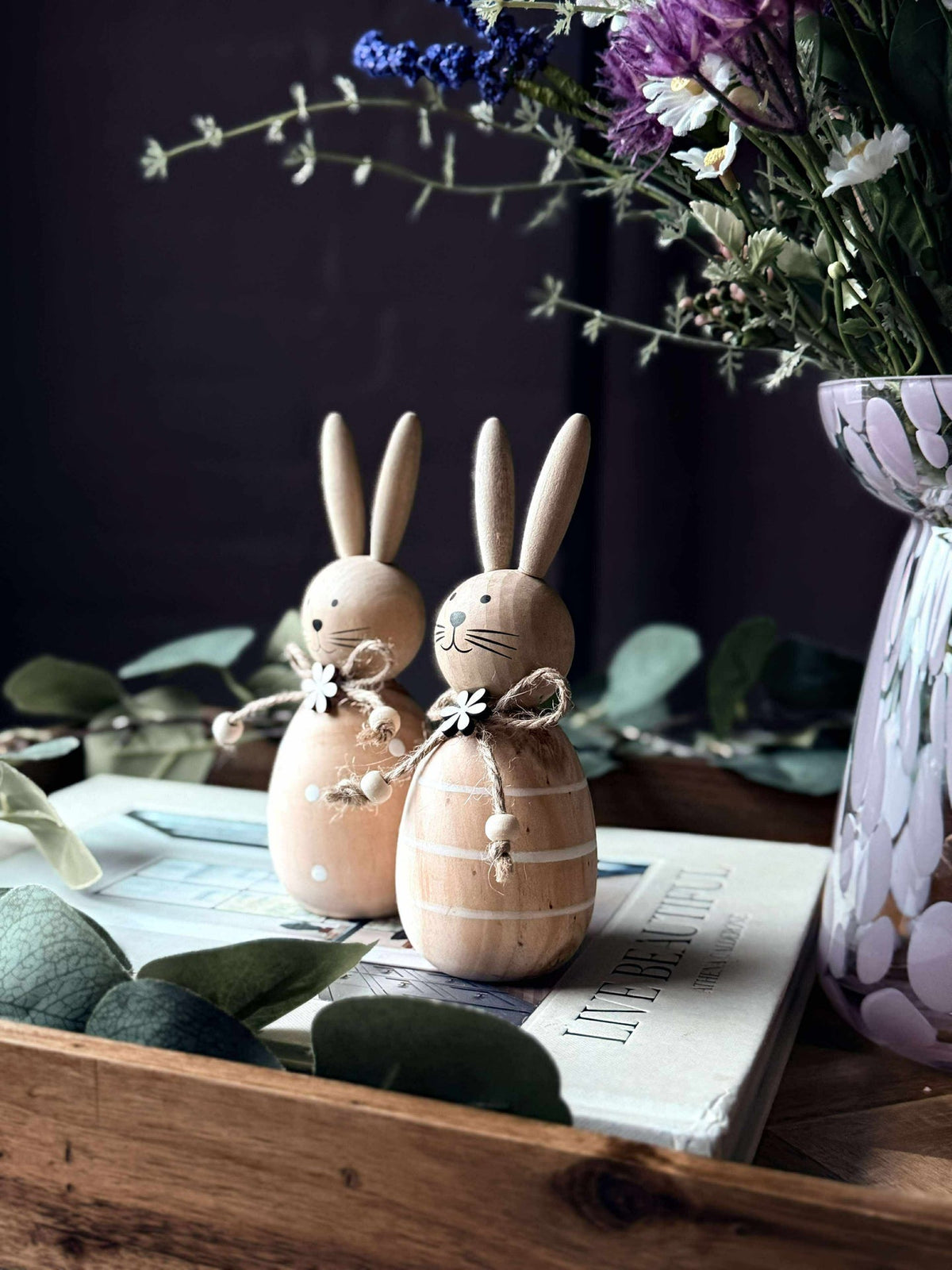 Lapin de Pâques wood - plusieurs tailles