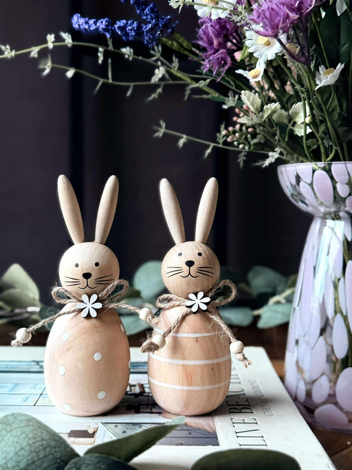 Lapin de Pâques wood - plusieurs tailles