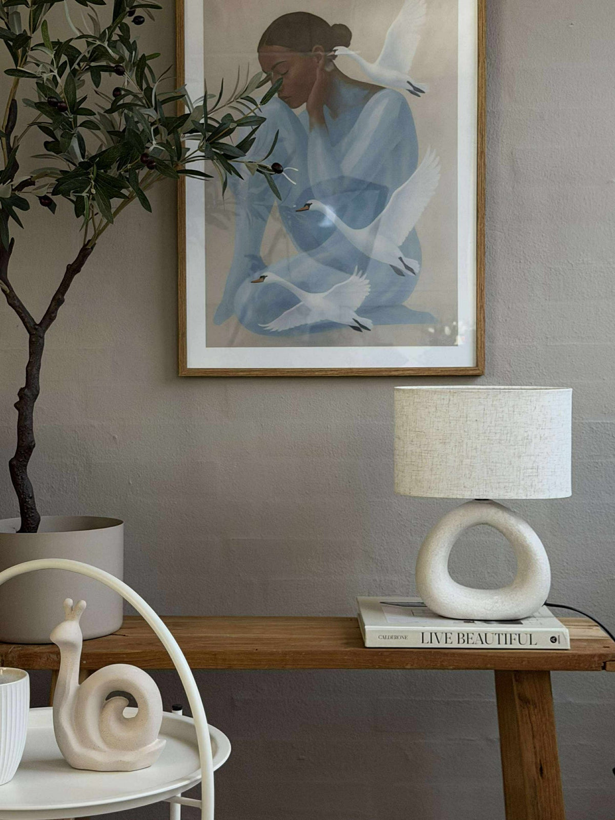 Lampe de table STONEWARE - Naturel clair