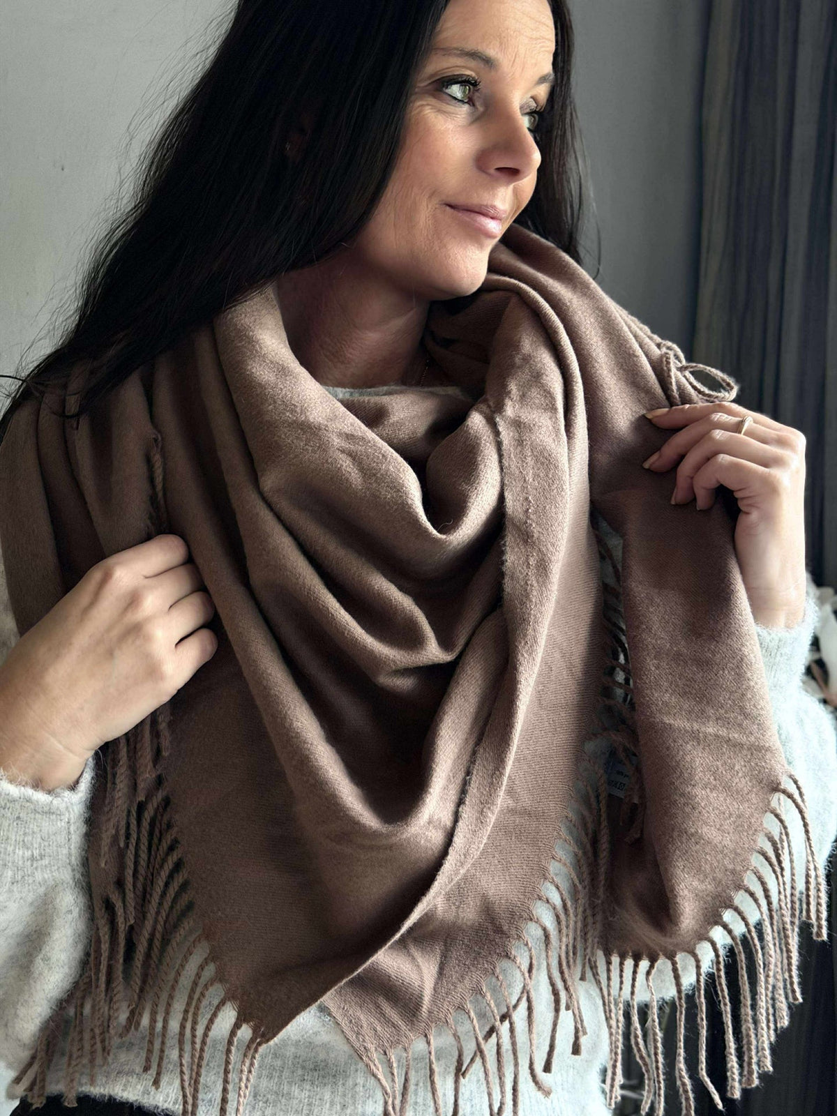 Foulard Mocca brun