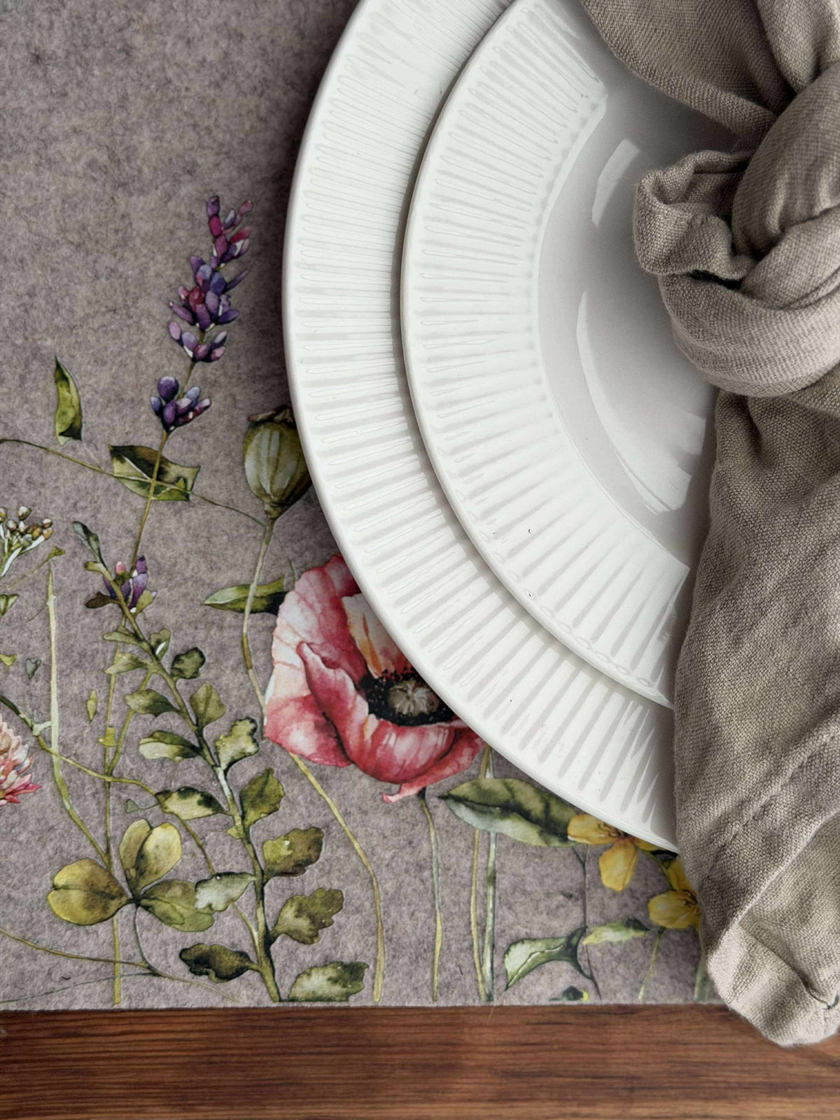 Set de table de Pâques - Beige carré