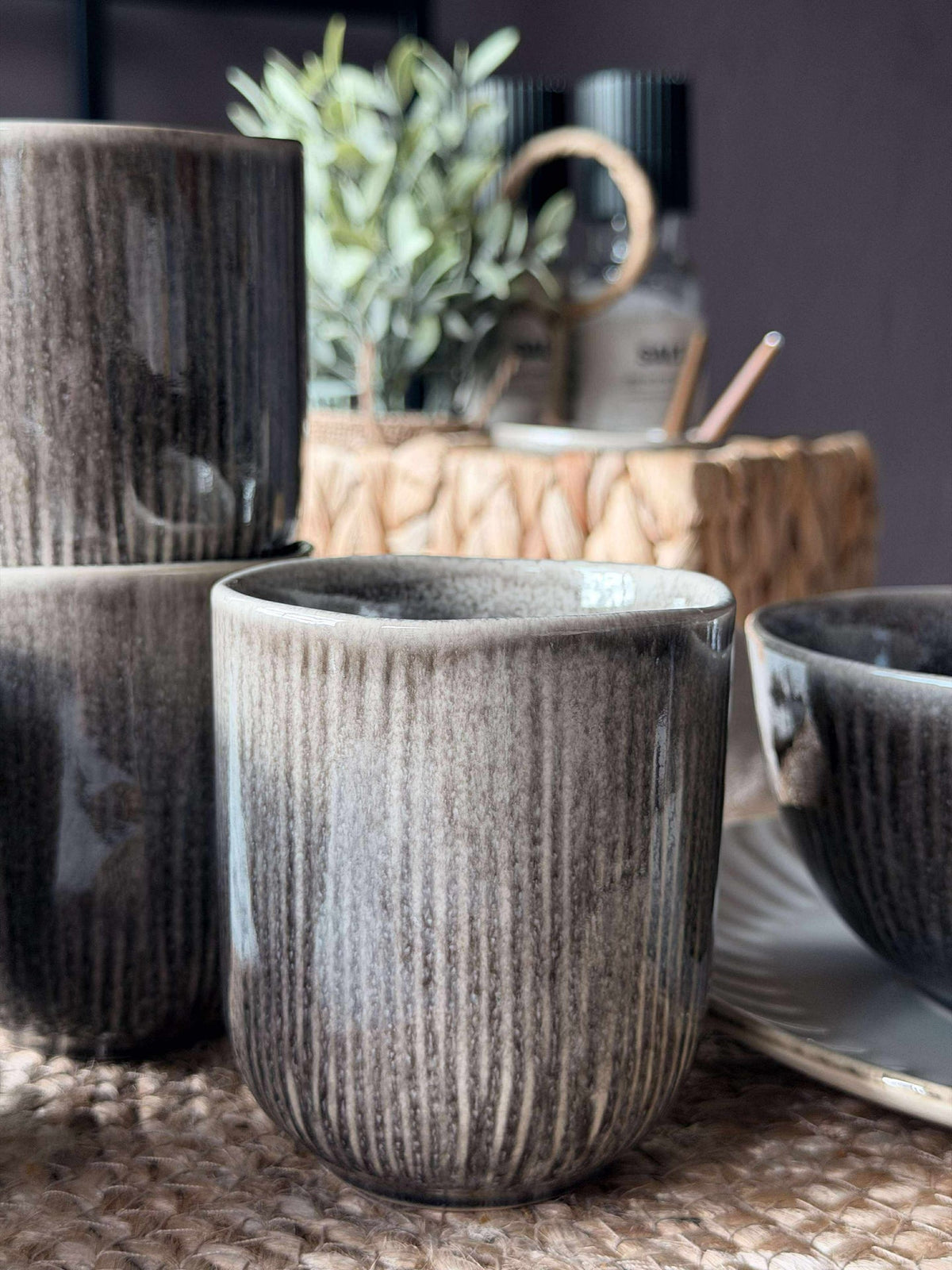 Mug Lydia céramique - Set de 4 pièces