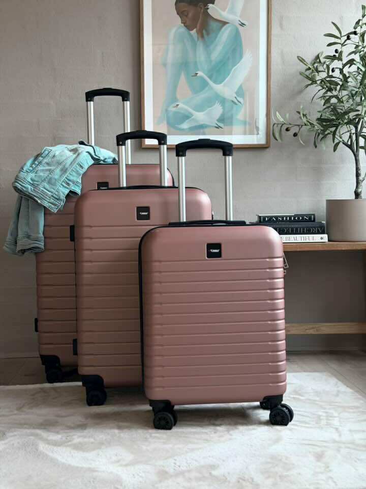 Set de valises de 3 pièces – Rose