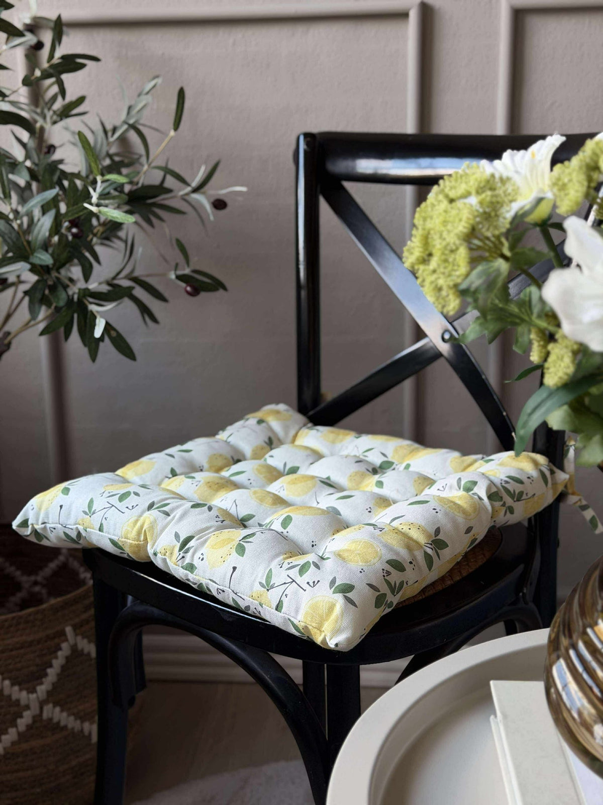 Coussin avec rembourrage - Citrons
