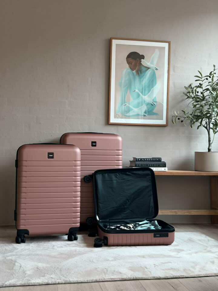 Set de valises de 3 pièces – Rose