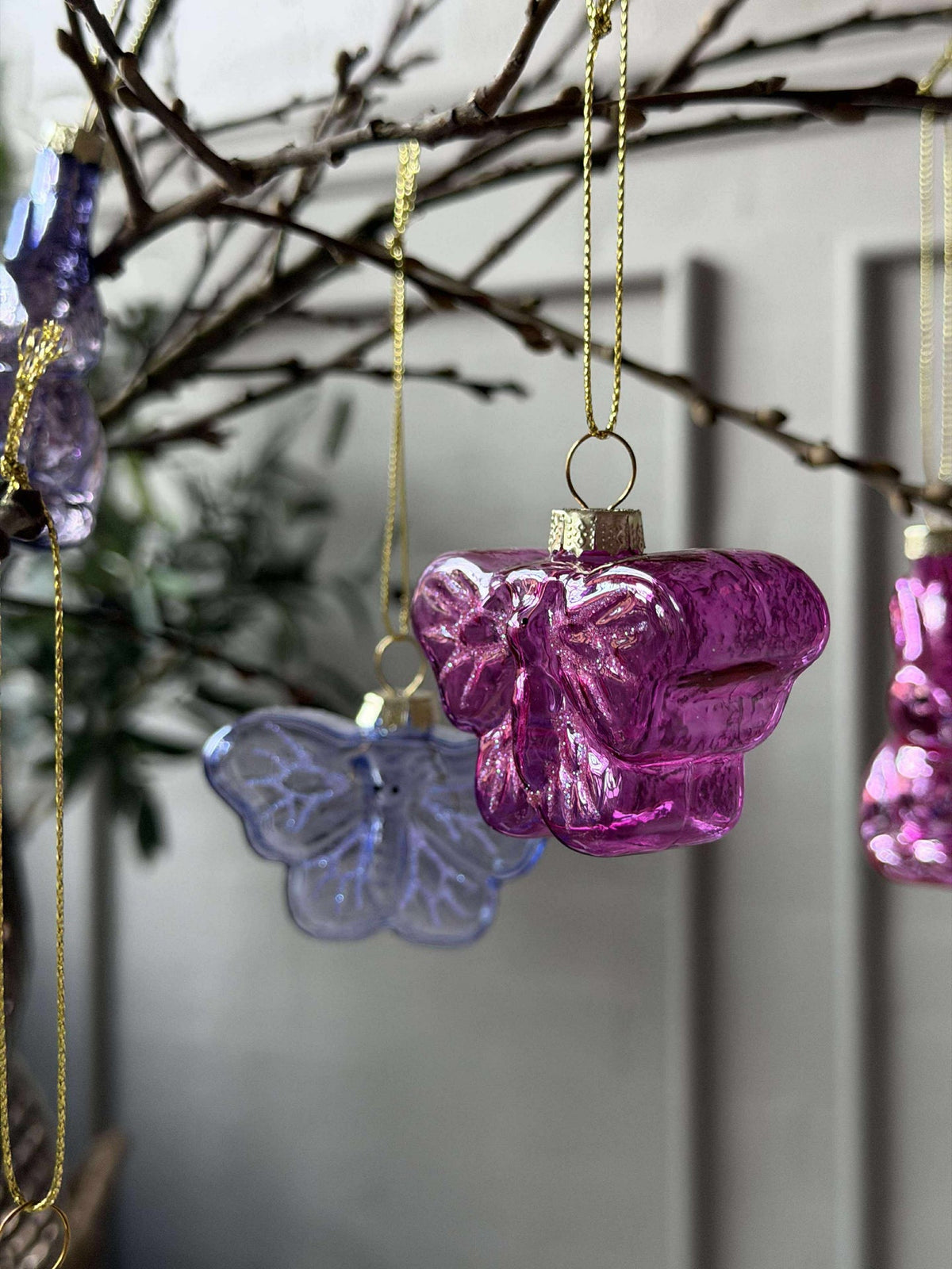 Papillons à suspendre - Lot de 3 pièces