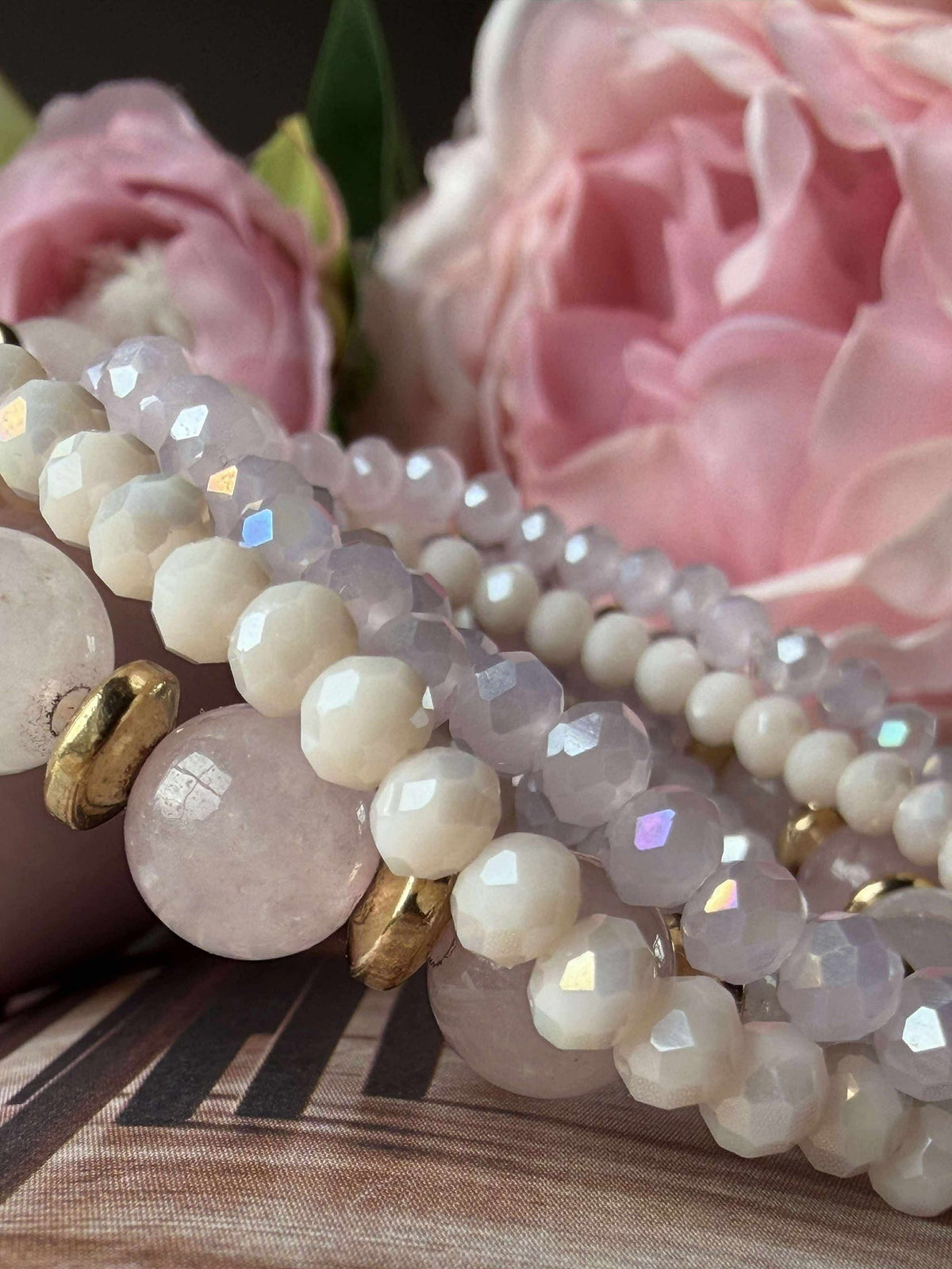 Bracelets MICHELLE Soft Rose / Mix - 5 pièces
