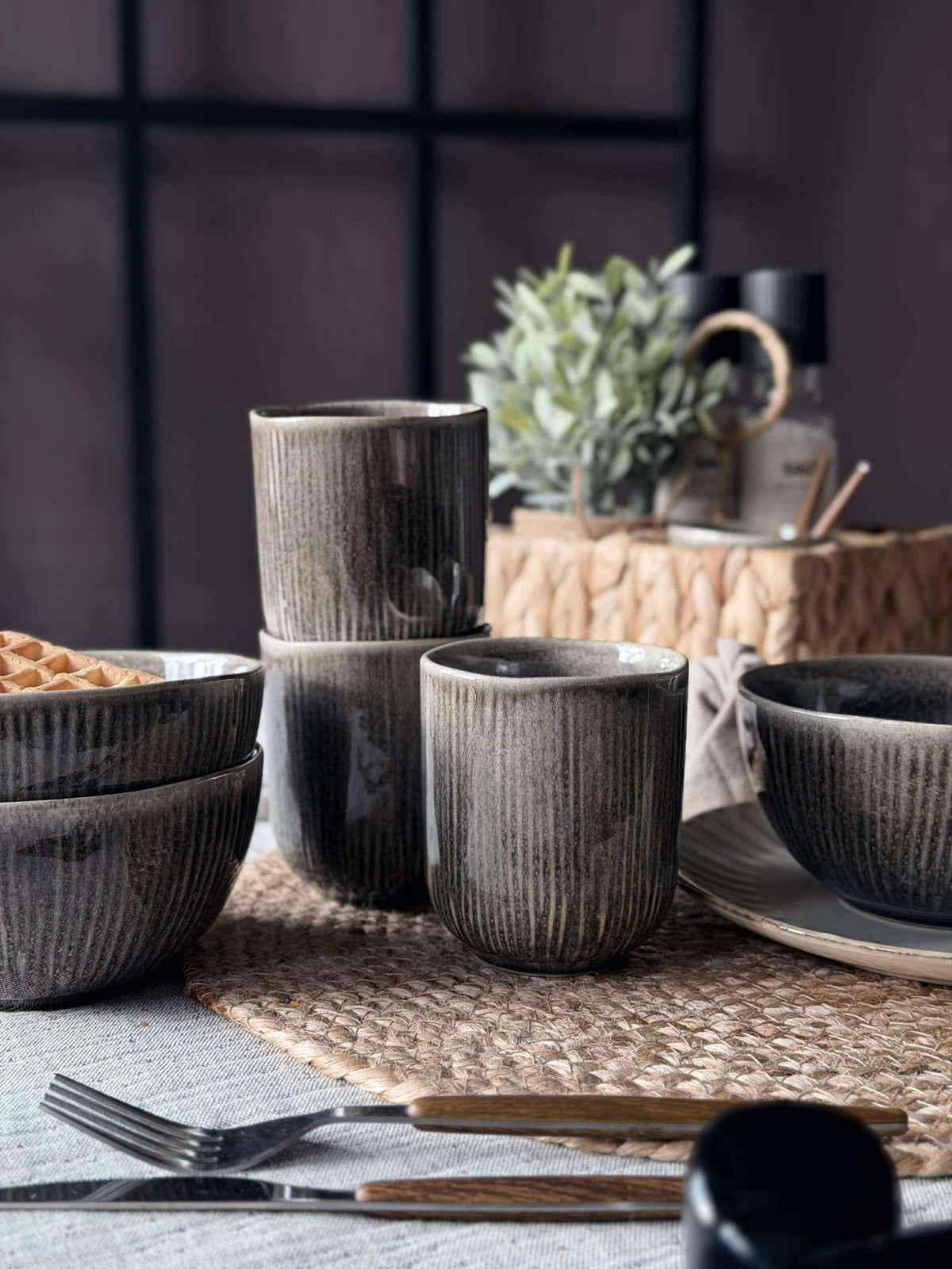 Mug Lydia céramique - Set de 4 pièces