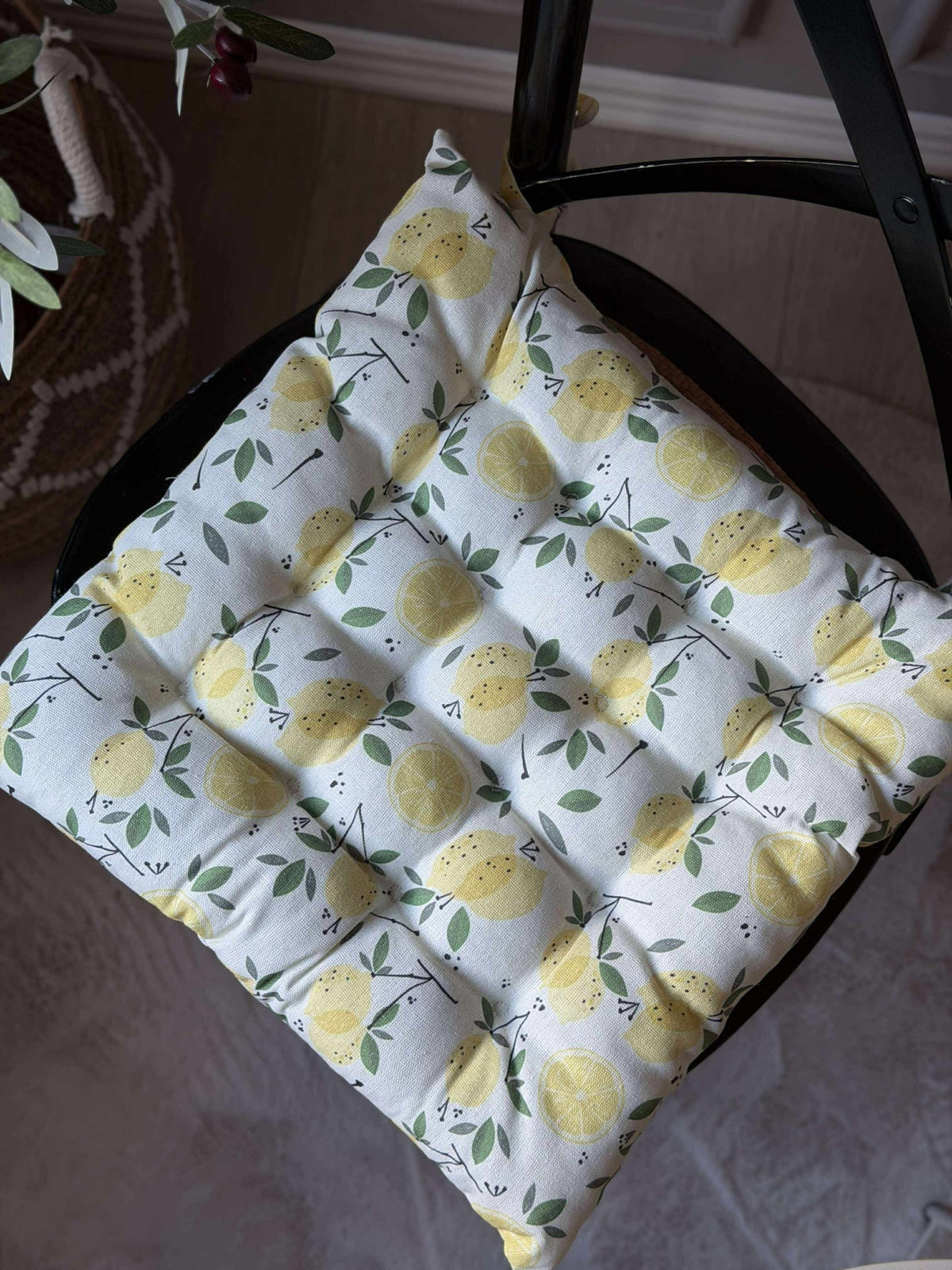 Coussin avec rembourrage - Citrons