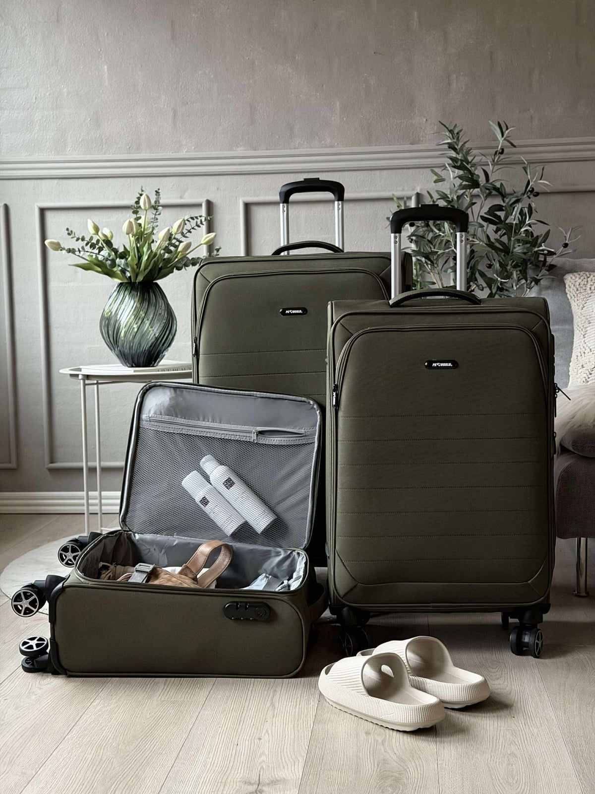 Set de valises de 3 pièces – Army