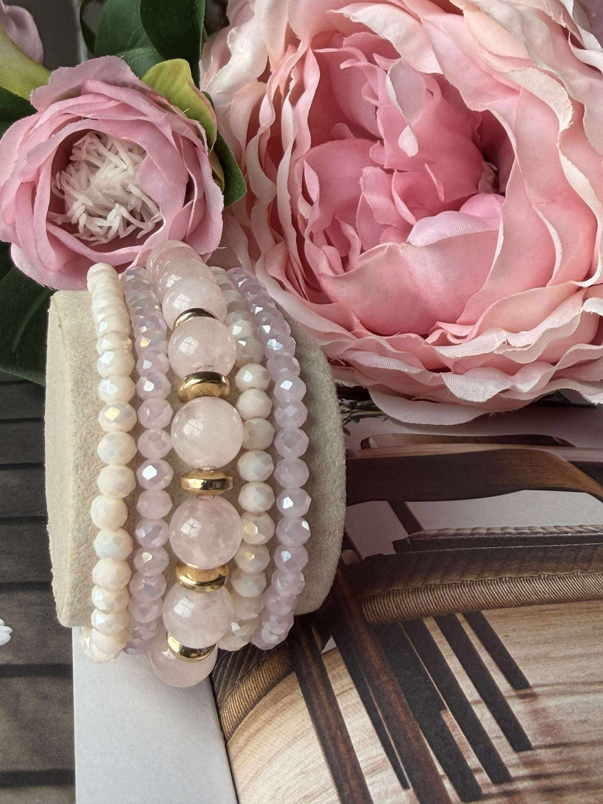 Bracelets MICHELLE Soft Rose / Mix - 5 pièces