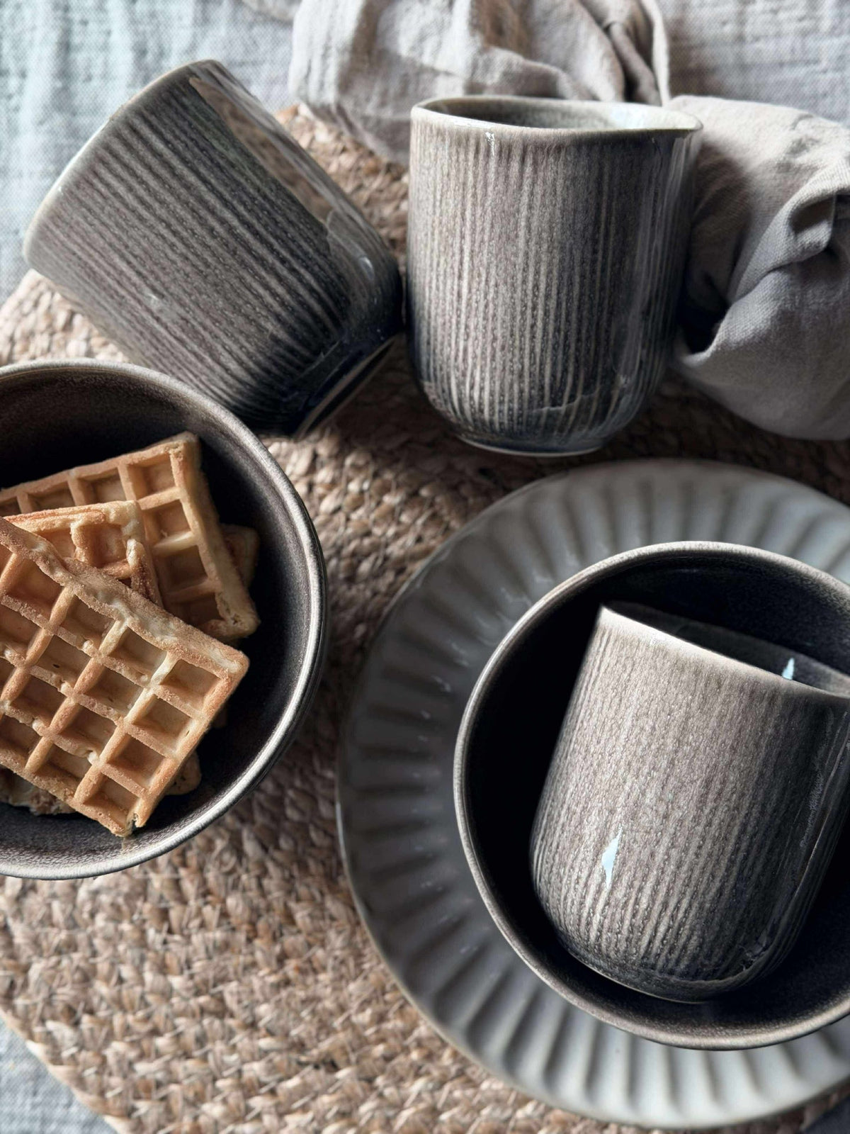 Mug Lydia céramique - Set de 4 pièces