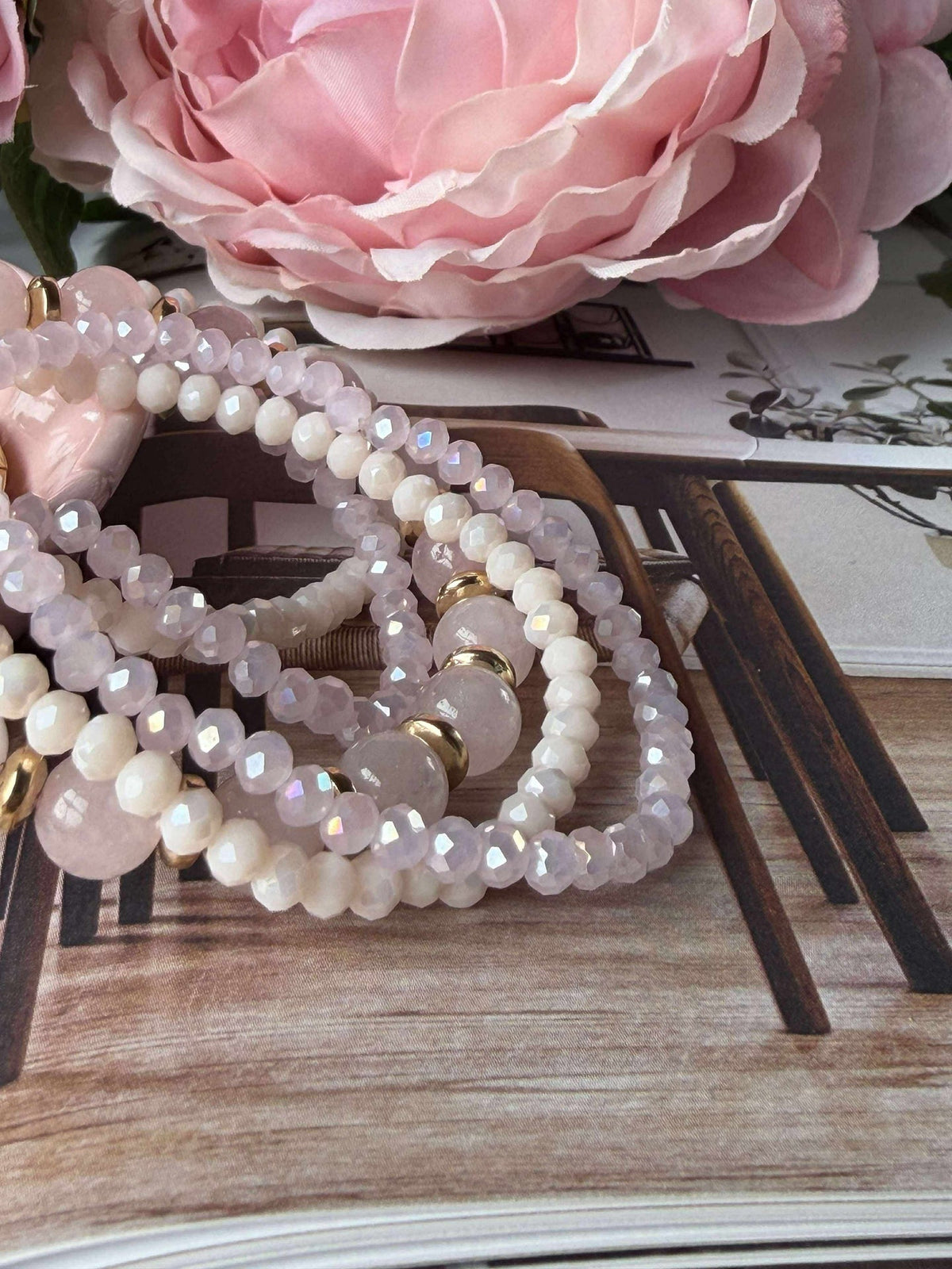 Bracelets MICHELLE Soft Rose / Mix - 5 pièces