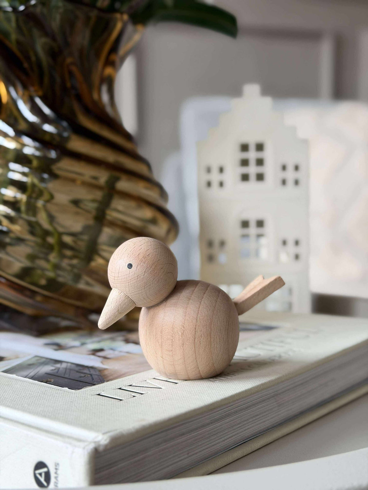 Oiseau Assis - Hêtre Naturel Petit