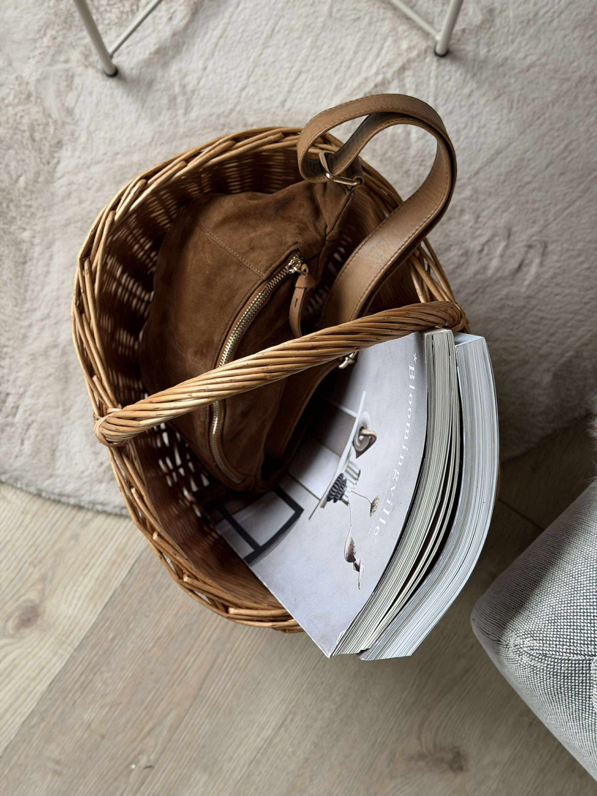Panier de ville en osier