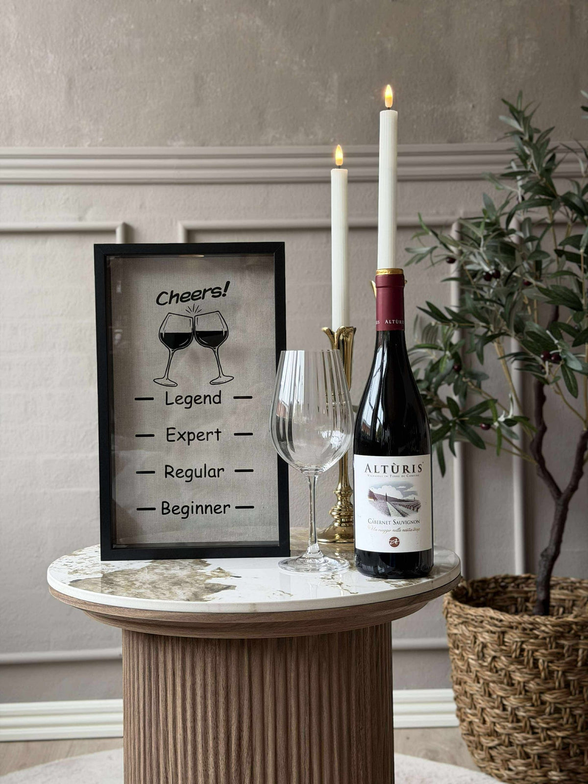 Cadre pour bouchons de vin