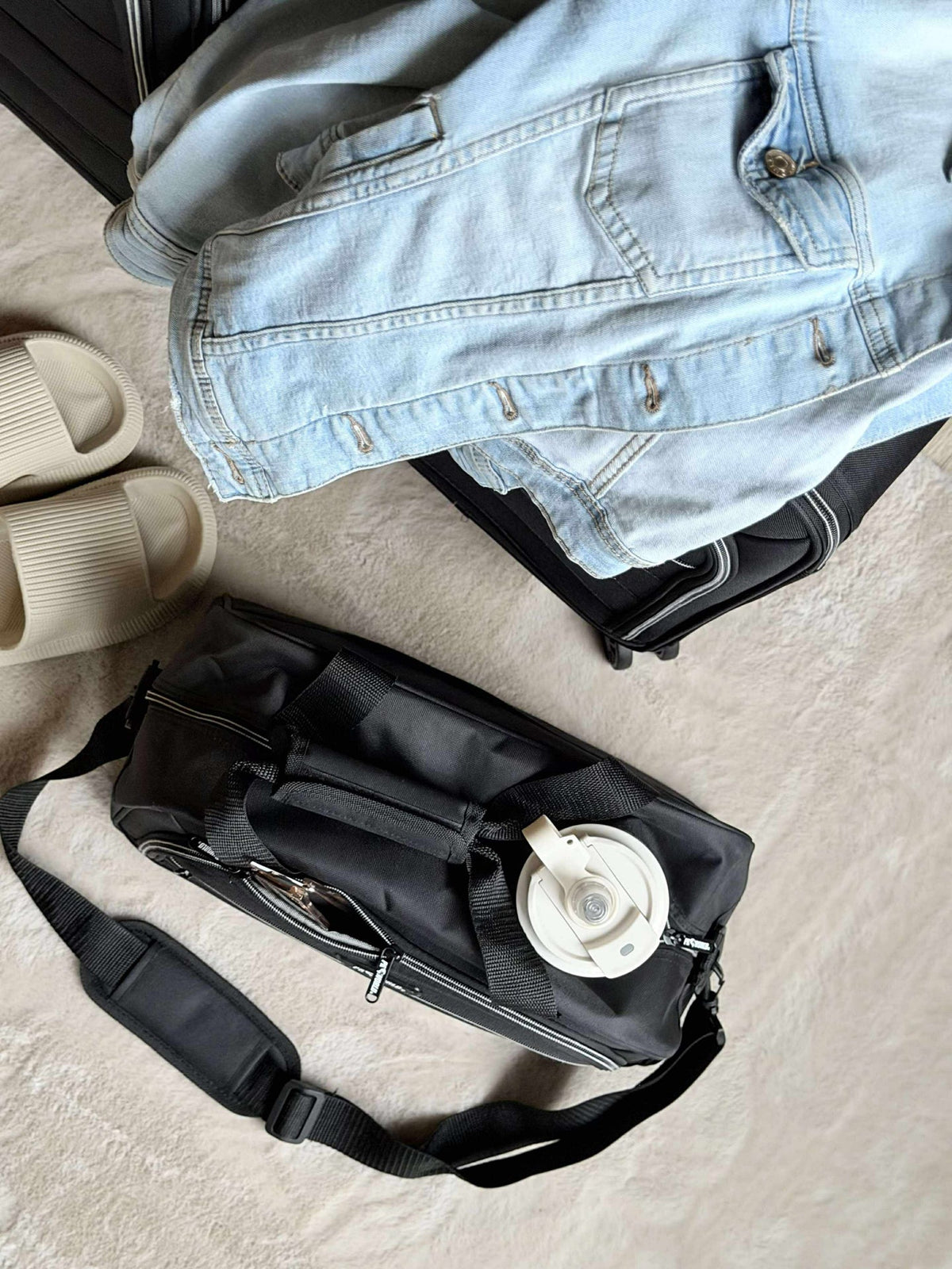 Set de valises de 3 pièces et sac cabine