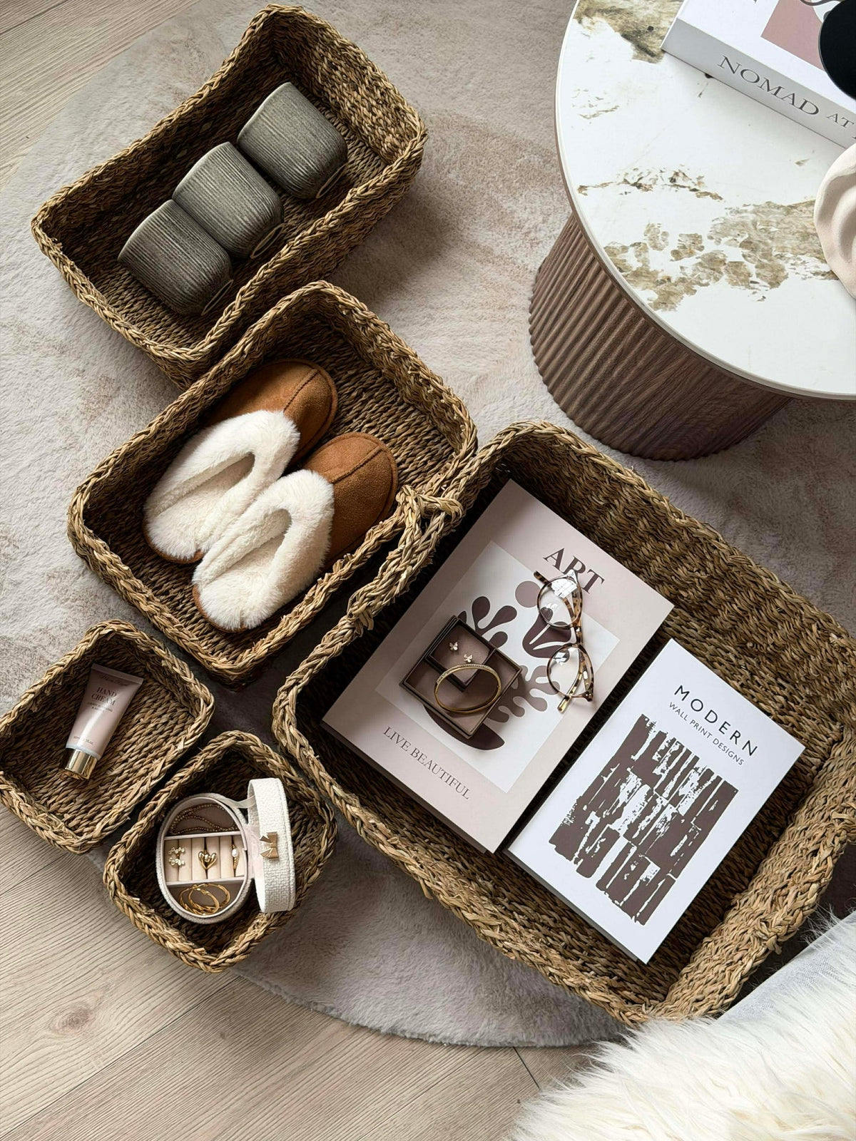 Paniers de rangement - Lot de 5