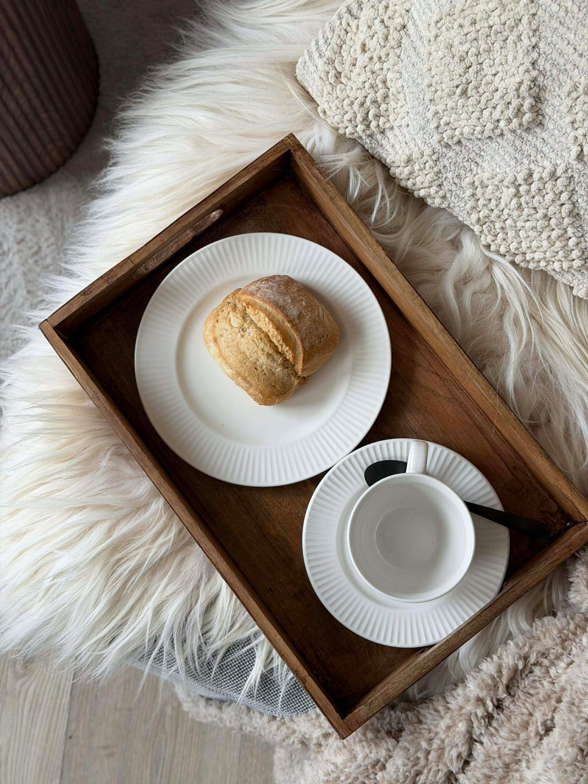 Plateau en bois de manguier - Set de 2 pièces