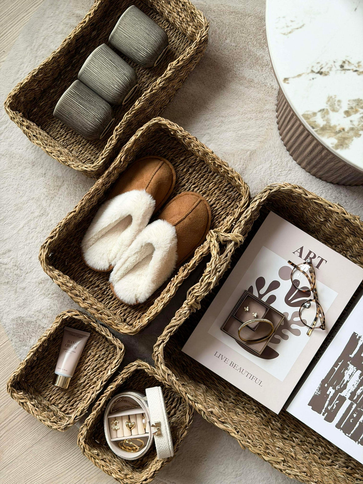 Paniers de rangement - Lot de 5
