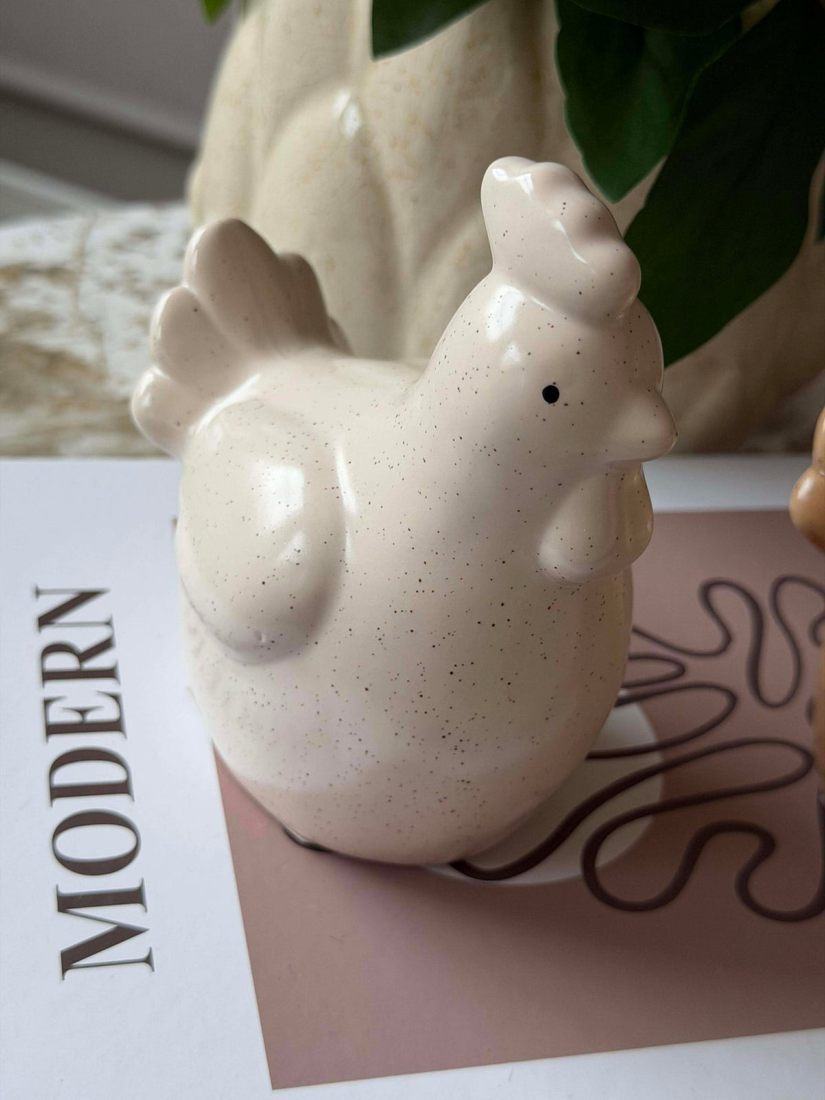 Poule - blanche ou beige