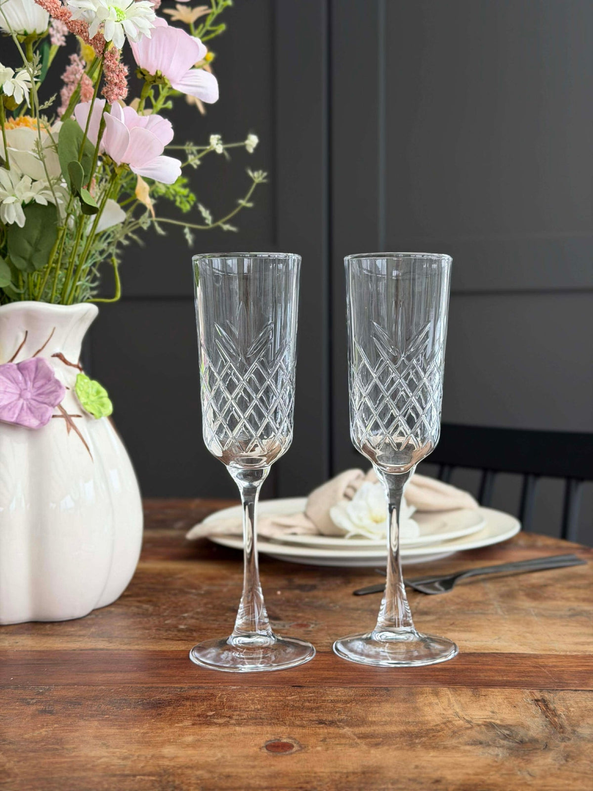 Verres à champagne - 2 pcs