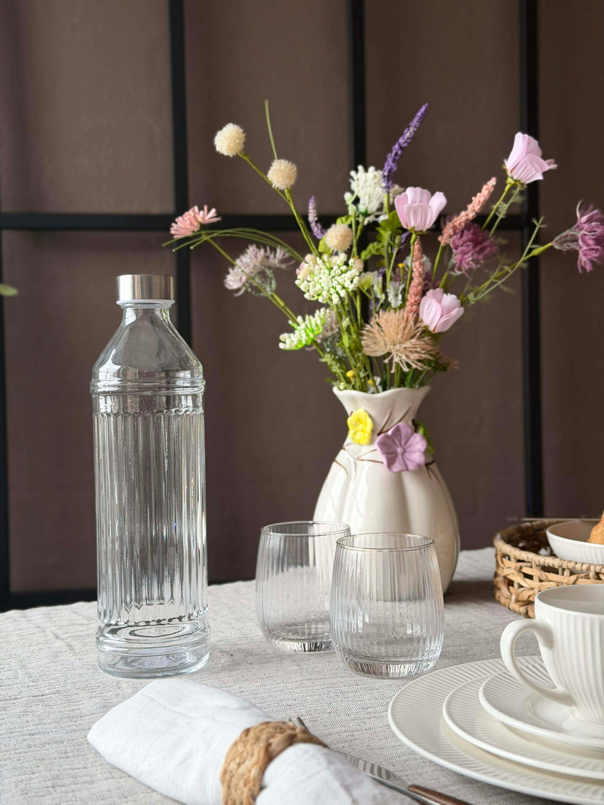 Bouteille d’eau avec bouchon en métal - 1000 ml.