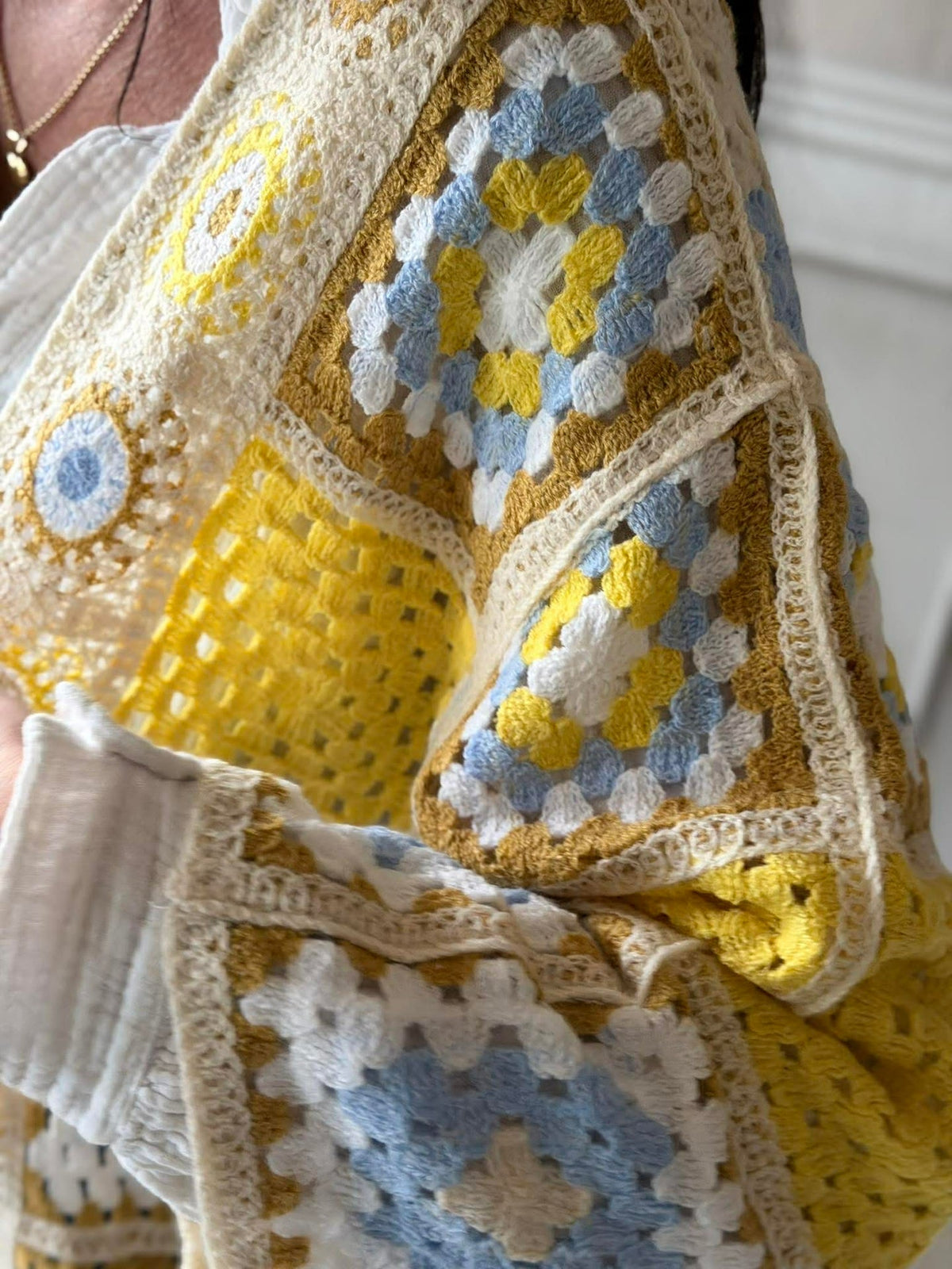 Cardigan Boho - Jaune