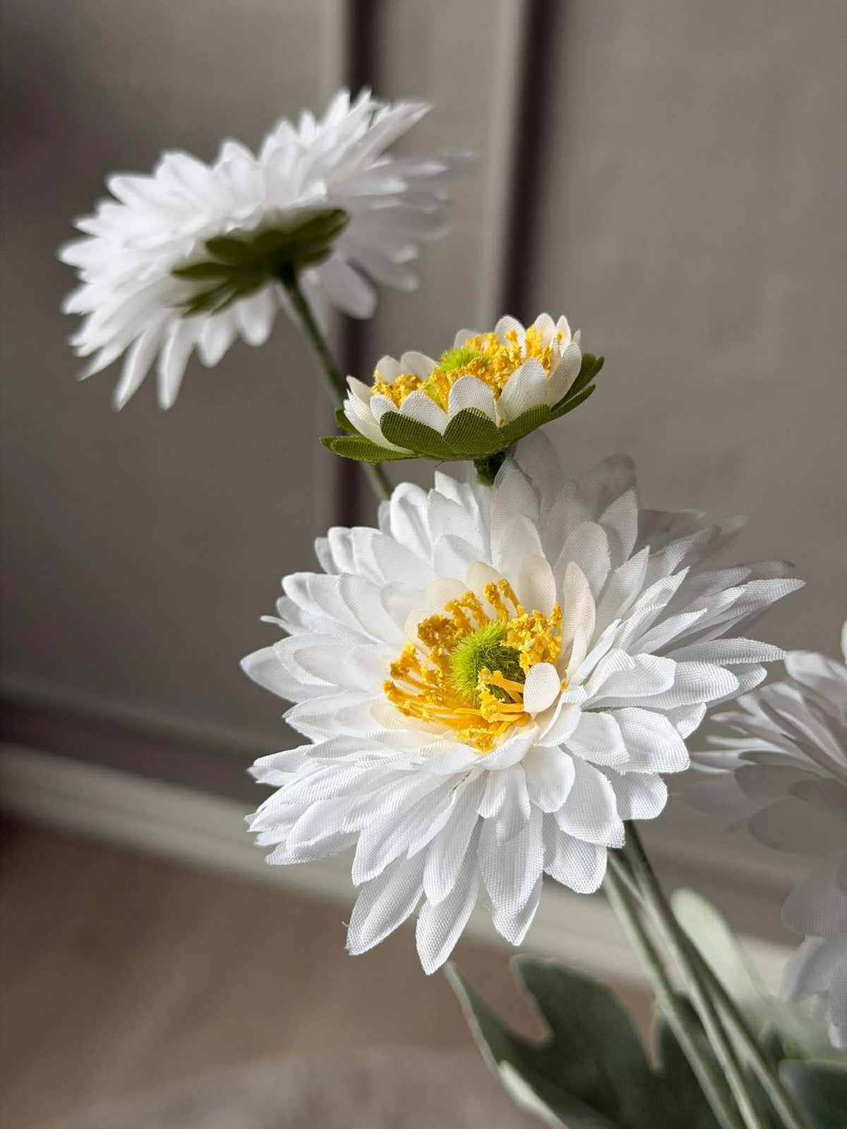 Marguerite sur tige 60 cm - Blanc