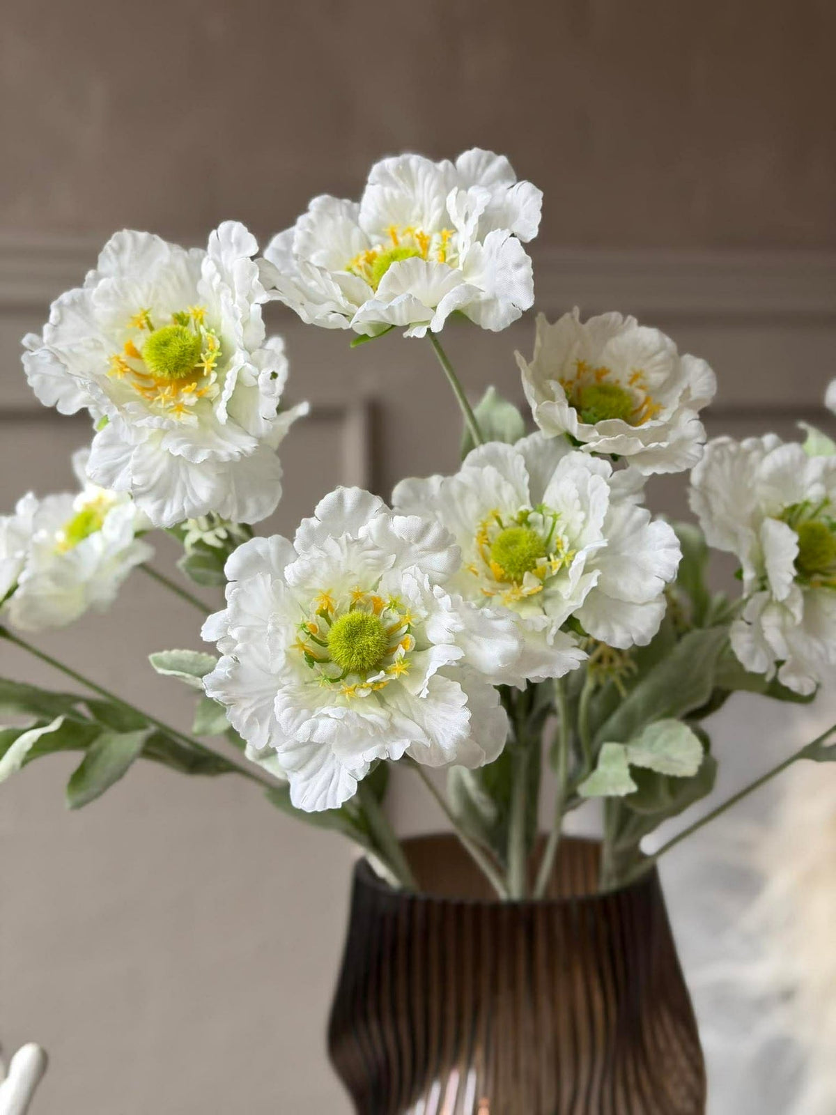 Tige de pavot 62 cm - Blanc