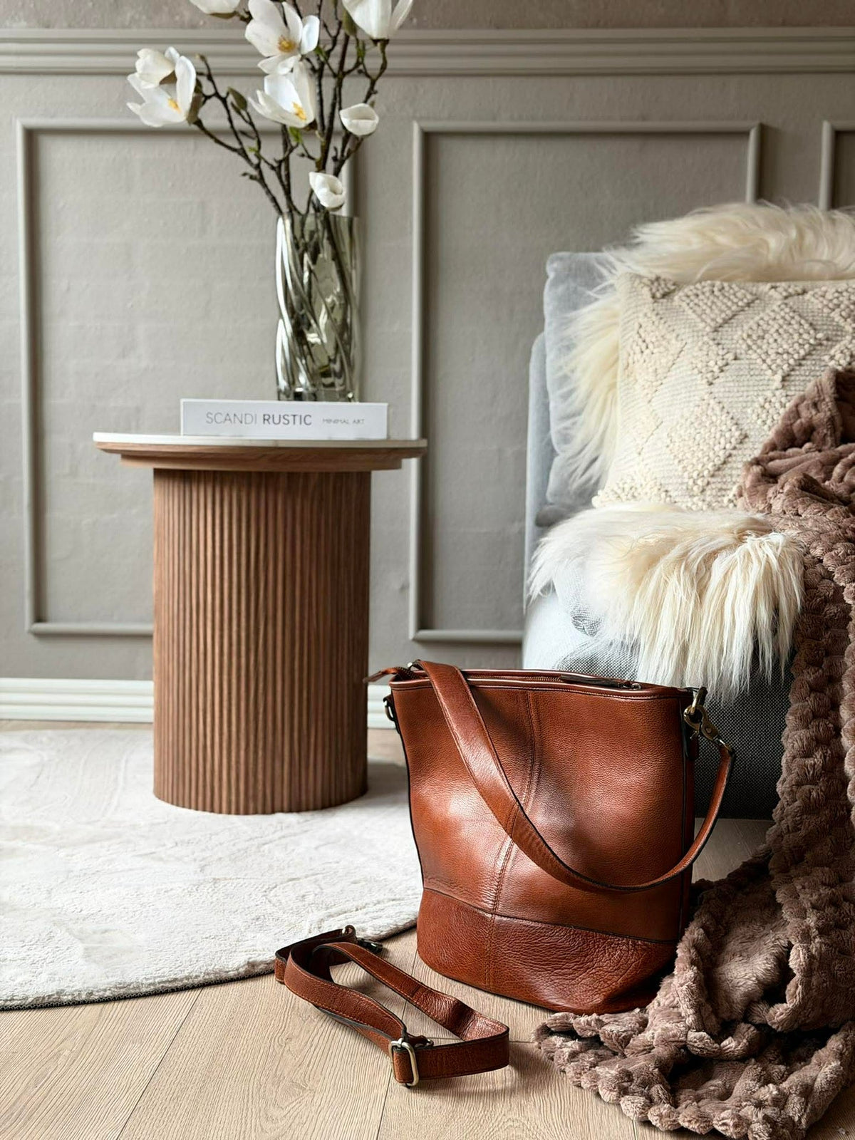 Sac à épaule Nomi walnut