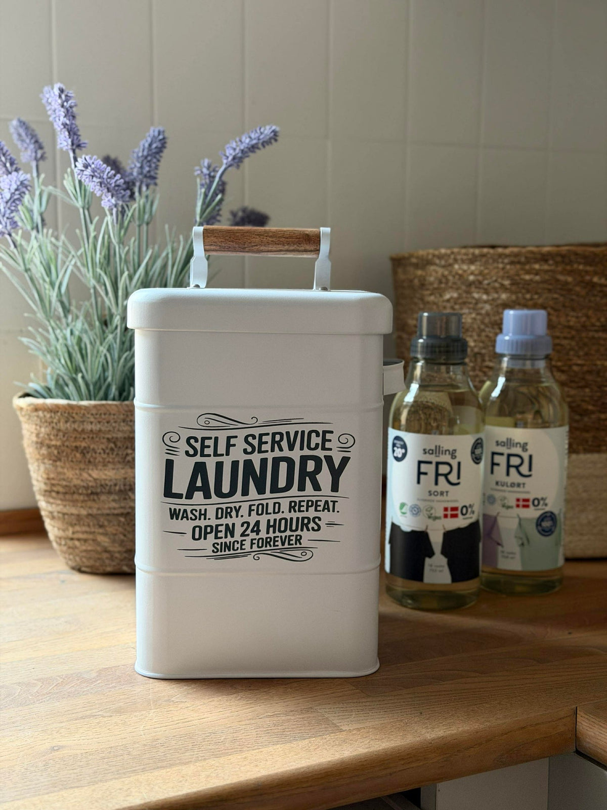 Rangement pour poudre à lessive