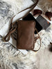 Sac pour téléphone Misse - Coffee / gold