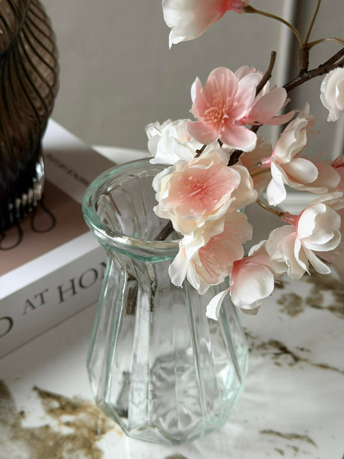 Vase pour jacinthe en verre transparent