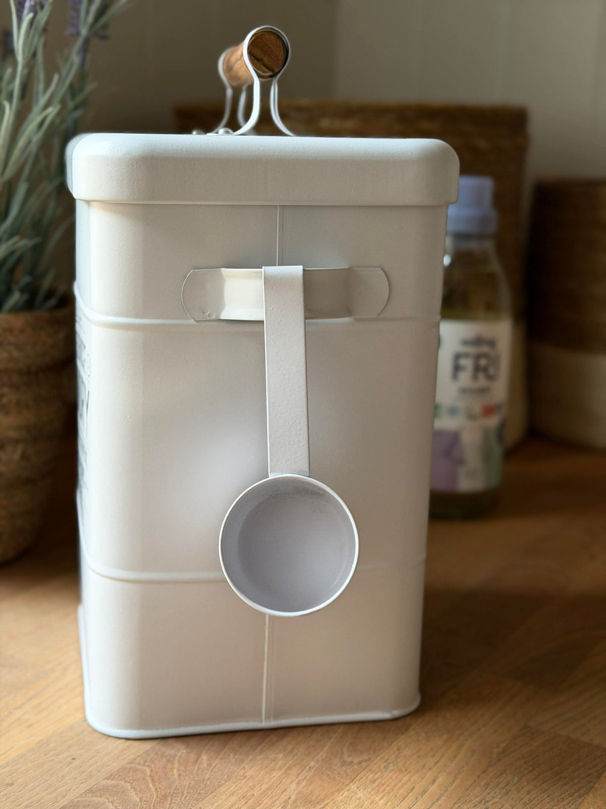 Rangement pour poudre à lessive