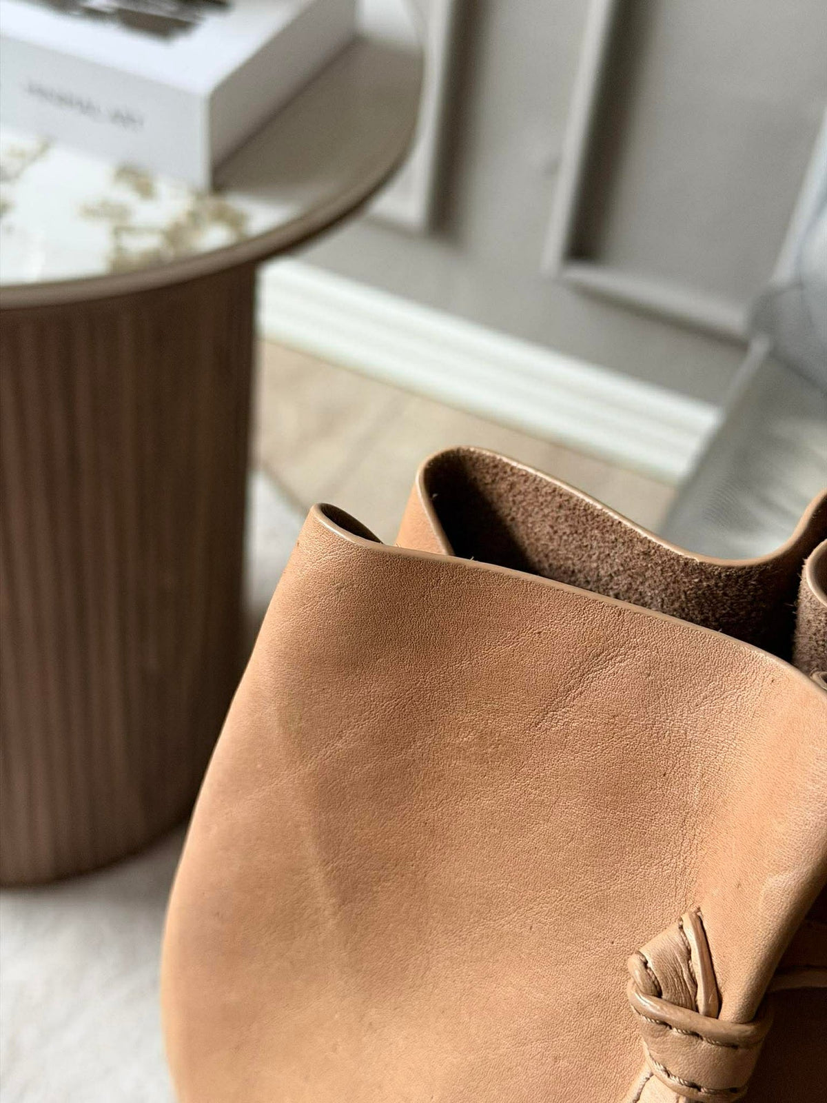 Shopper en cuir souple - Sable