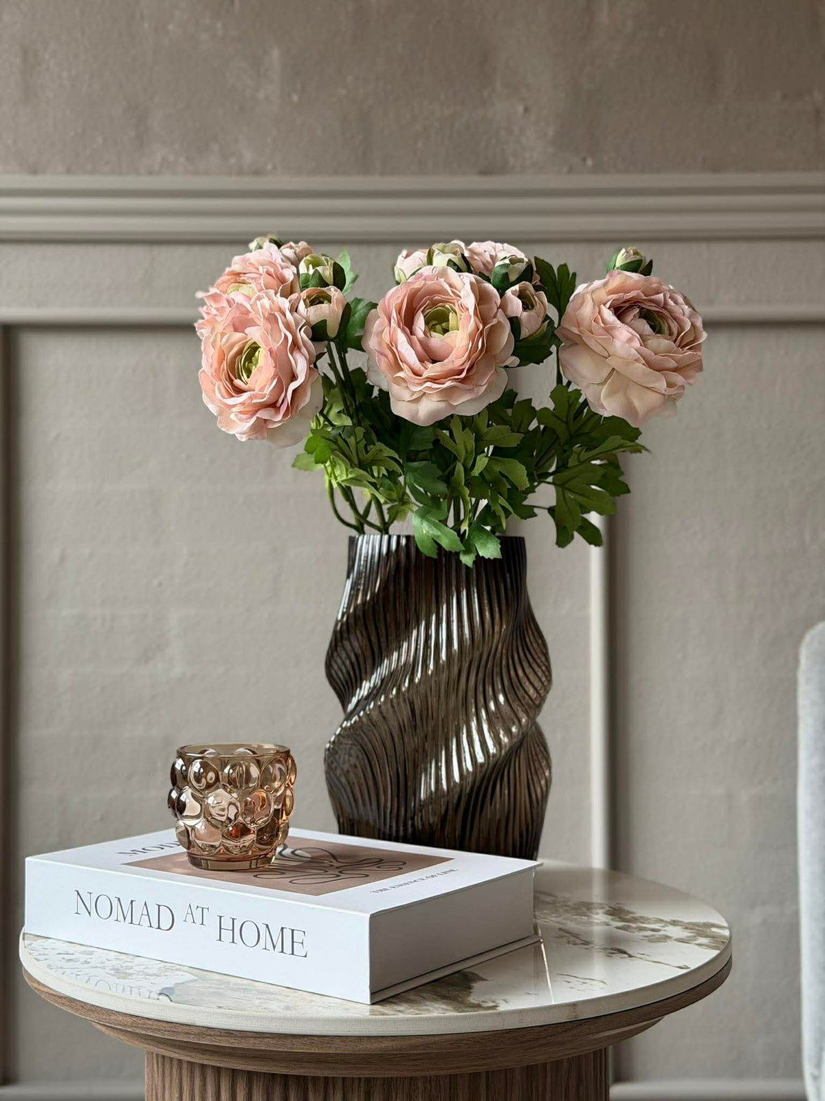 Renoncule 50 cm - Rose