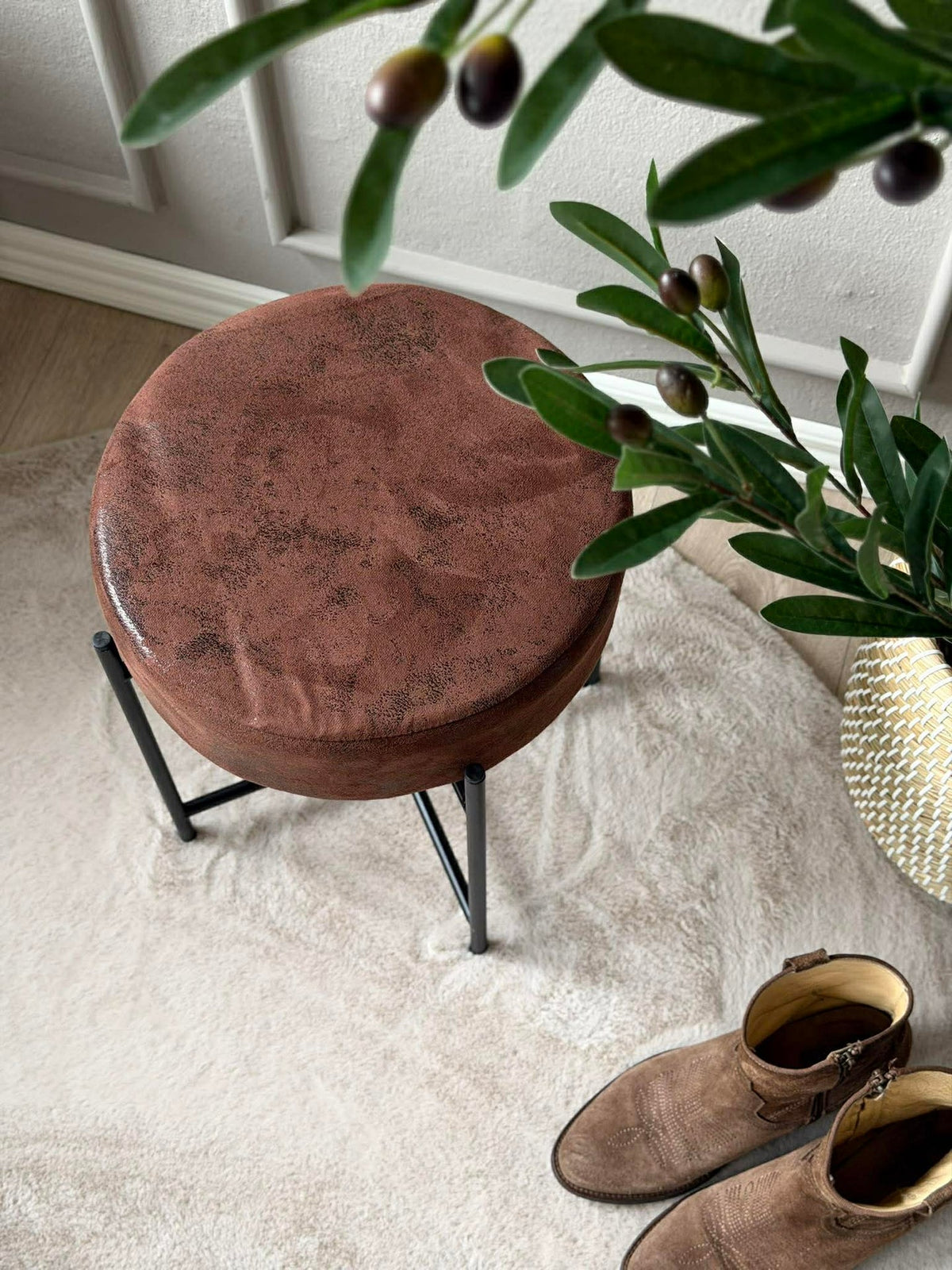 Tabouret avec assise douce