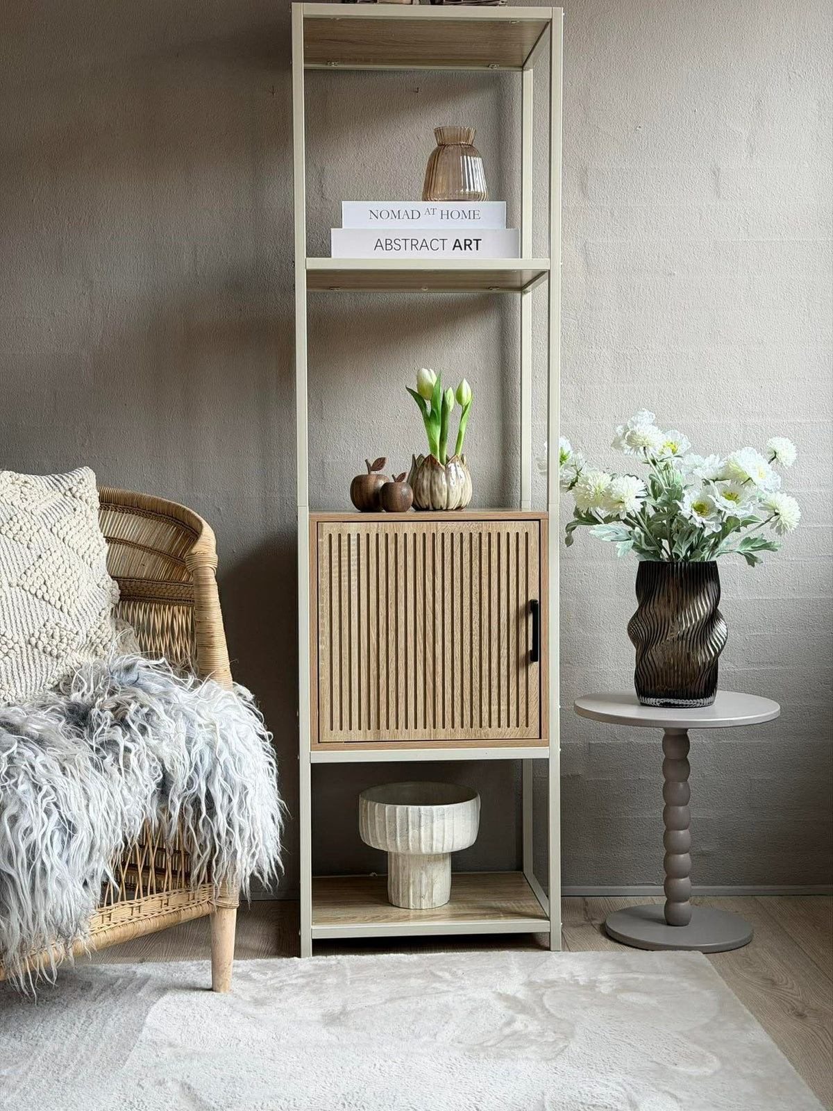 Table d'appoint - Taupe 35xH40 cm
