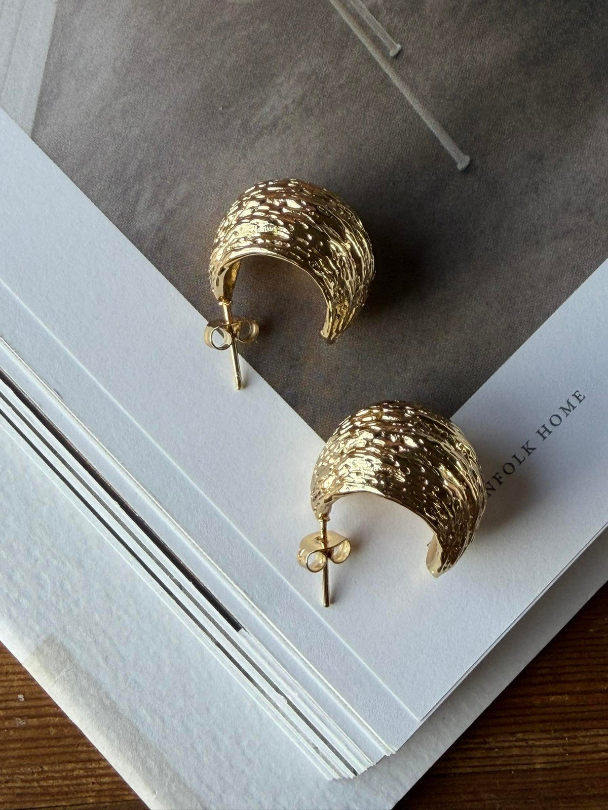 Boucles d'oreilles MIRELLA - dorées à l'or fin