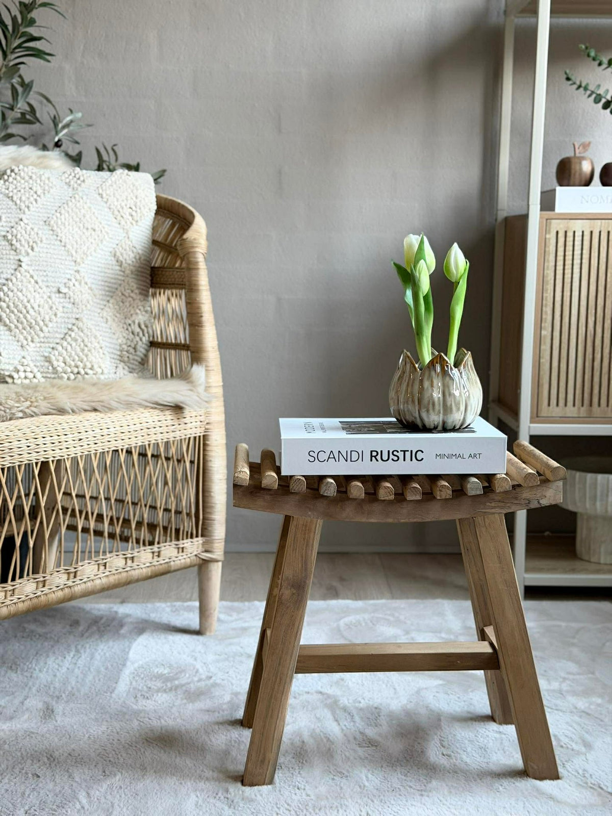 Tabouret Teak