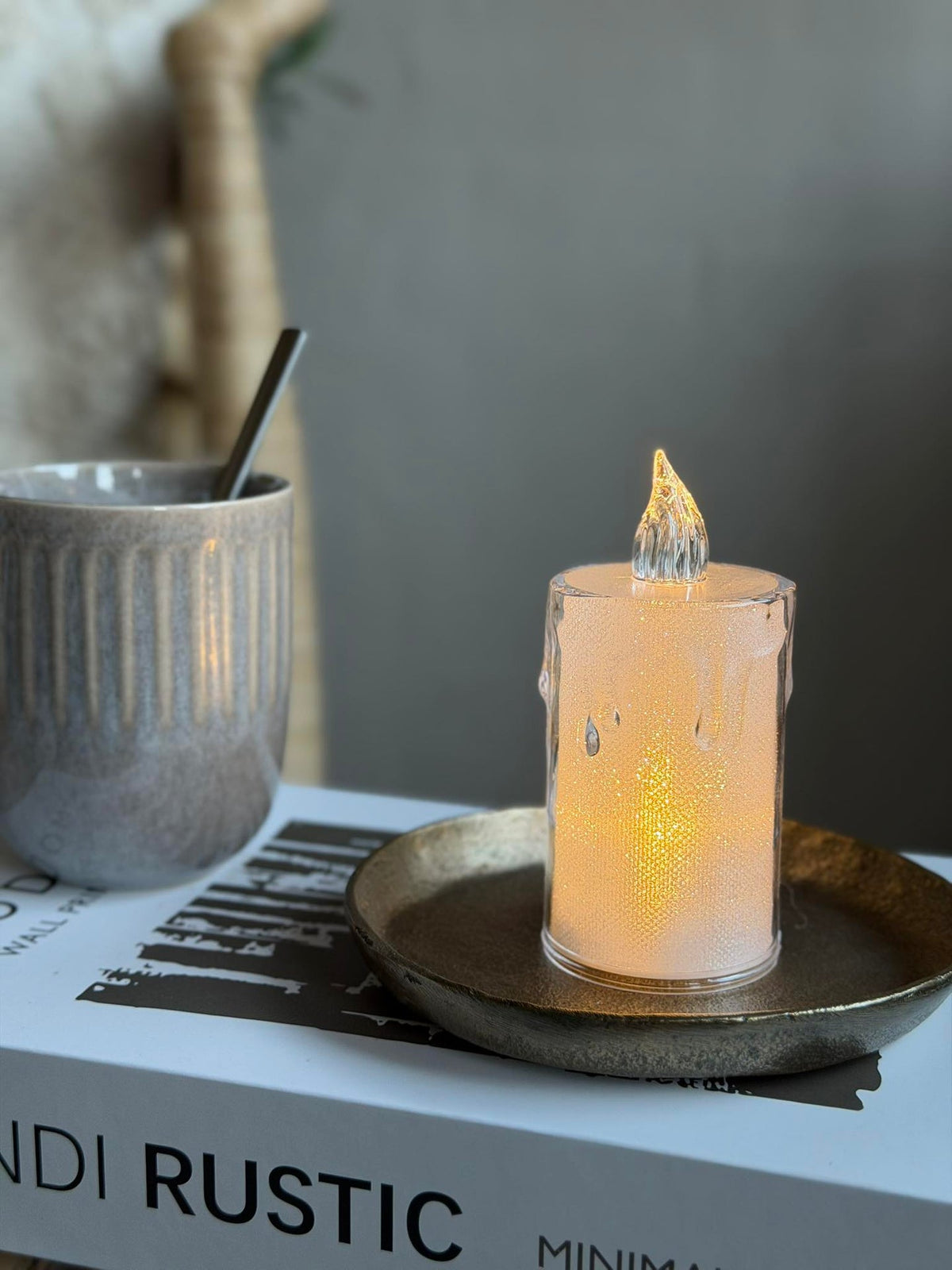 Bloc-candle LED 10,5 cm