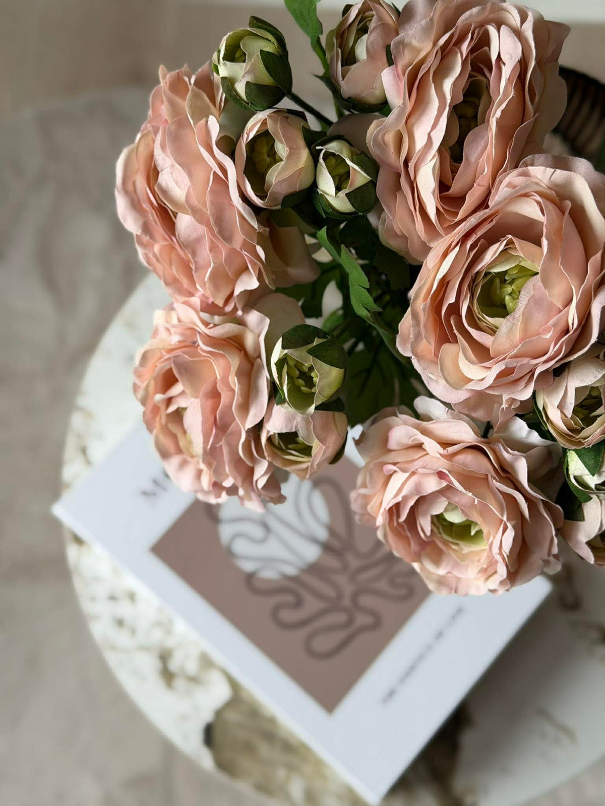 Renoncule 50 cm - Rose