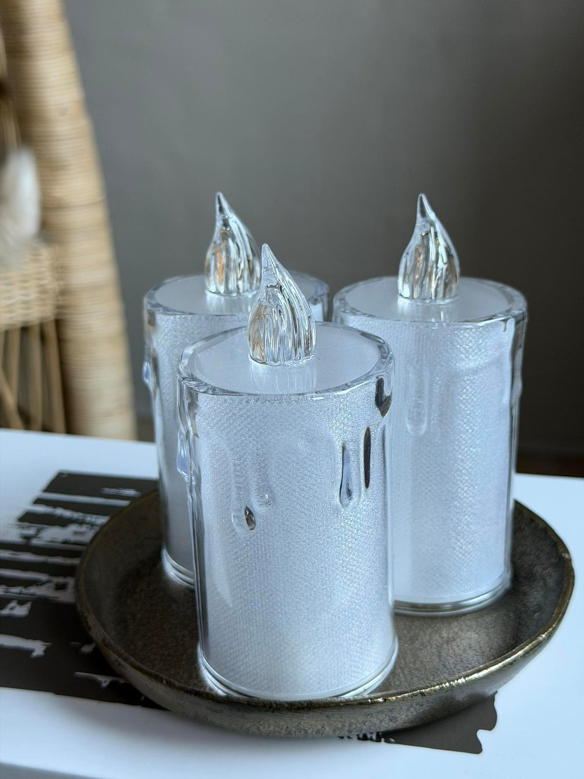 Bloc-candle LED 10,5 cm