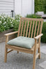 Coussin de chaise rembourré - Rayures vertes 40x40cm