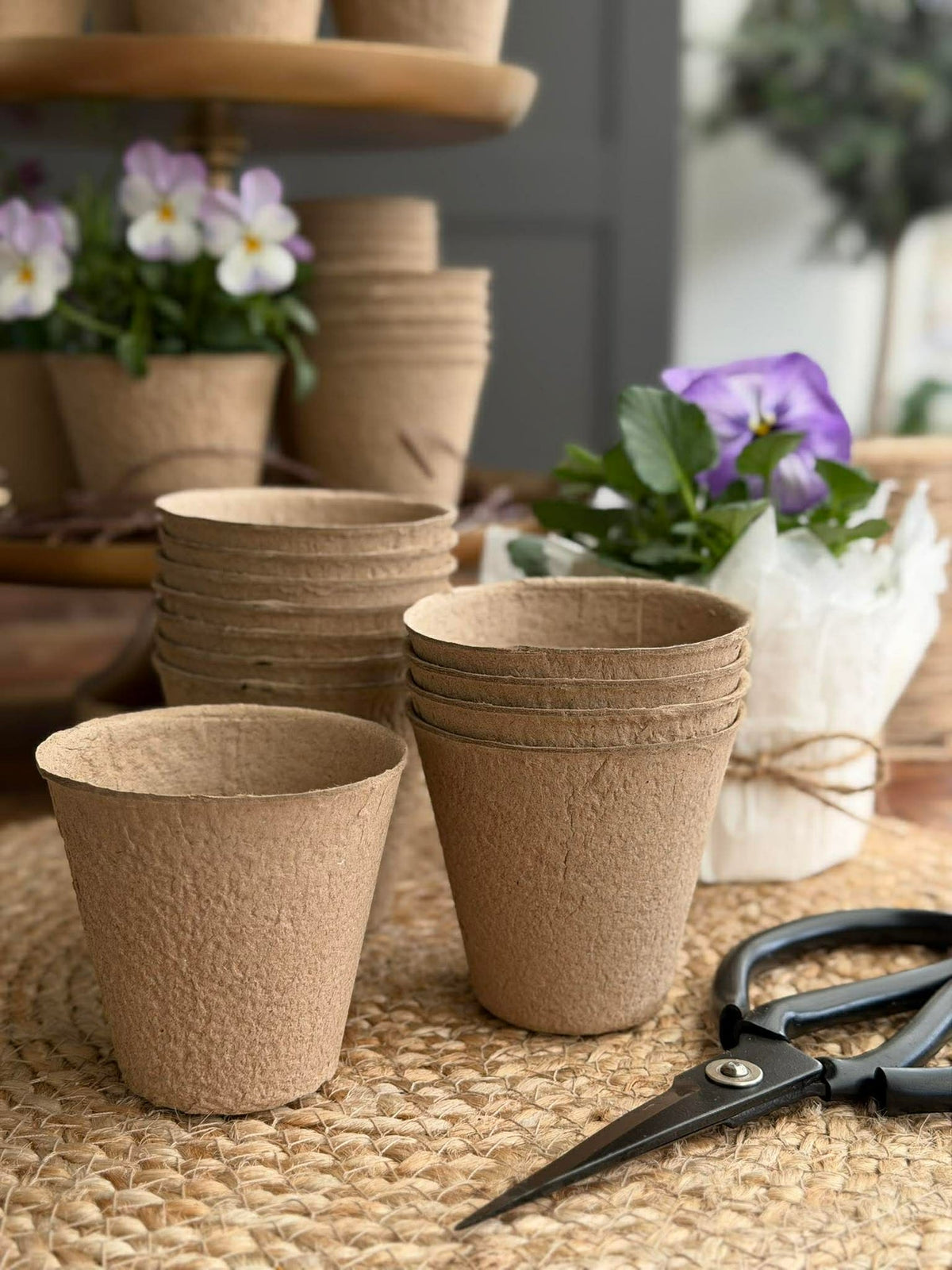 Ciseaux avec ficelle de jute