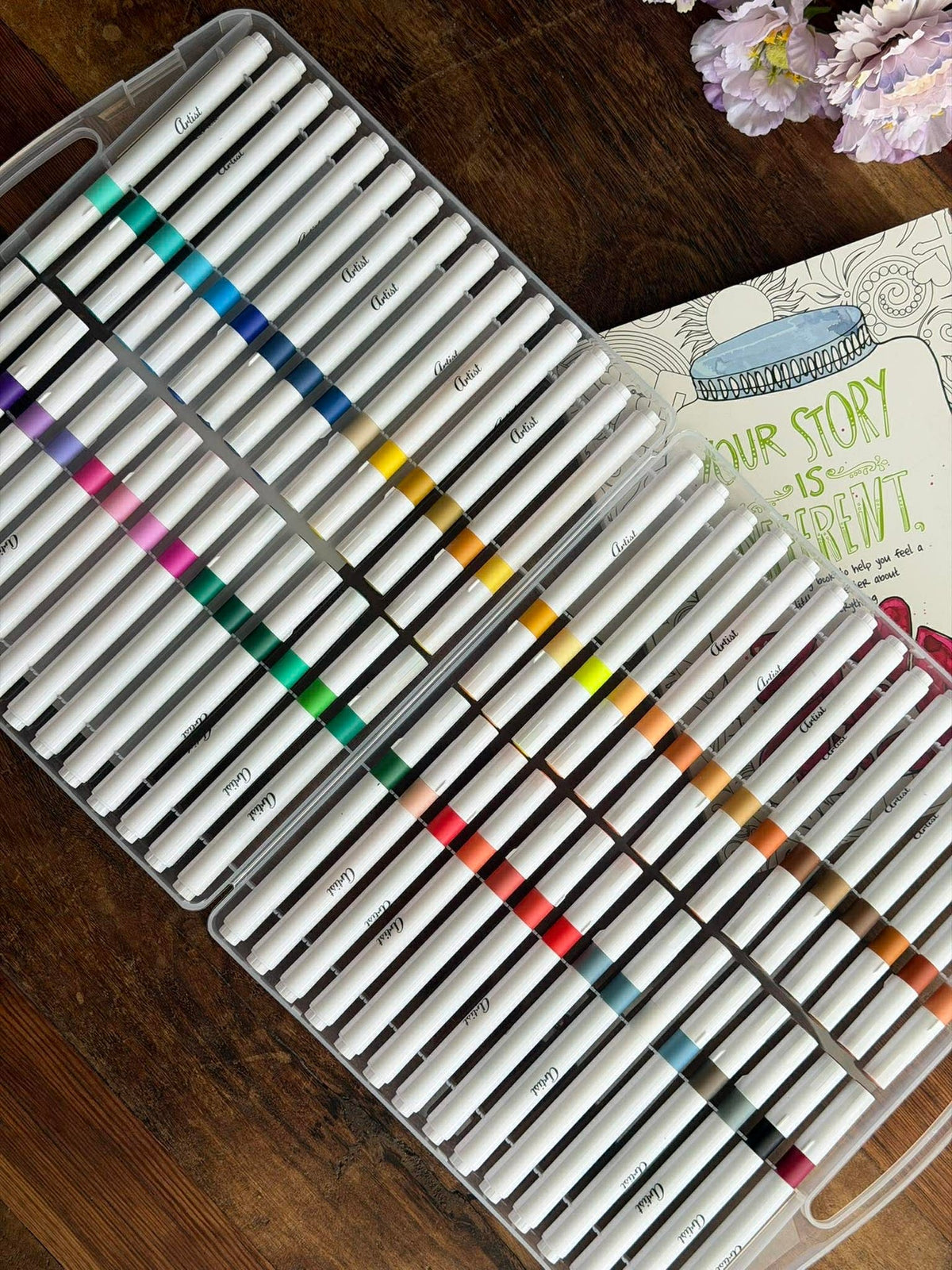 Marqueurs acryliques - 60 pièces. Idéal pour la peinture sur pierre