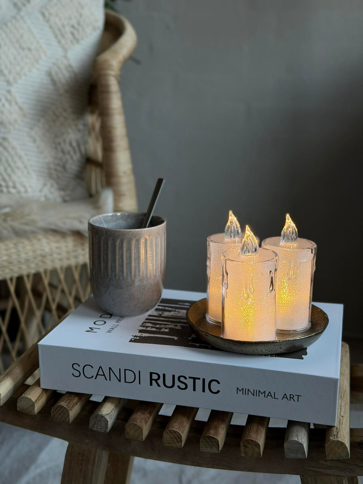 Bloc-candle LED 10,5 cm
