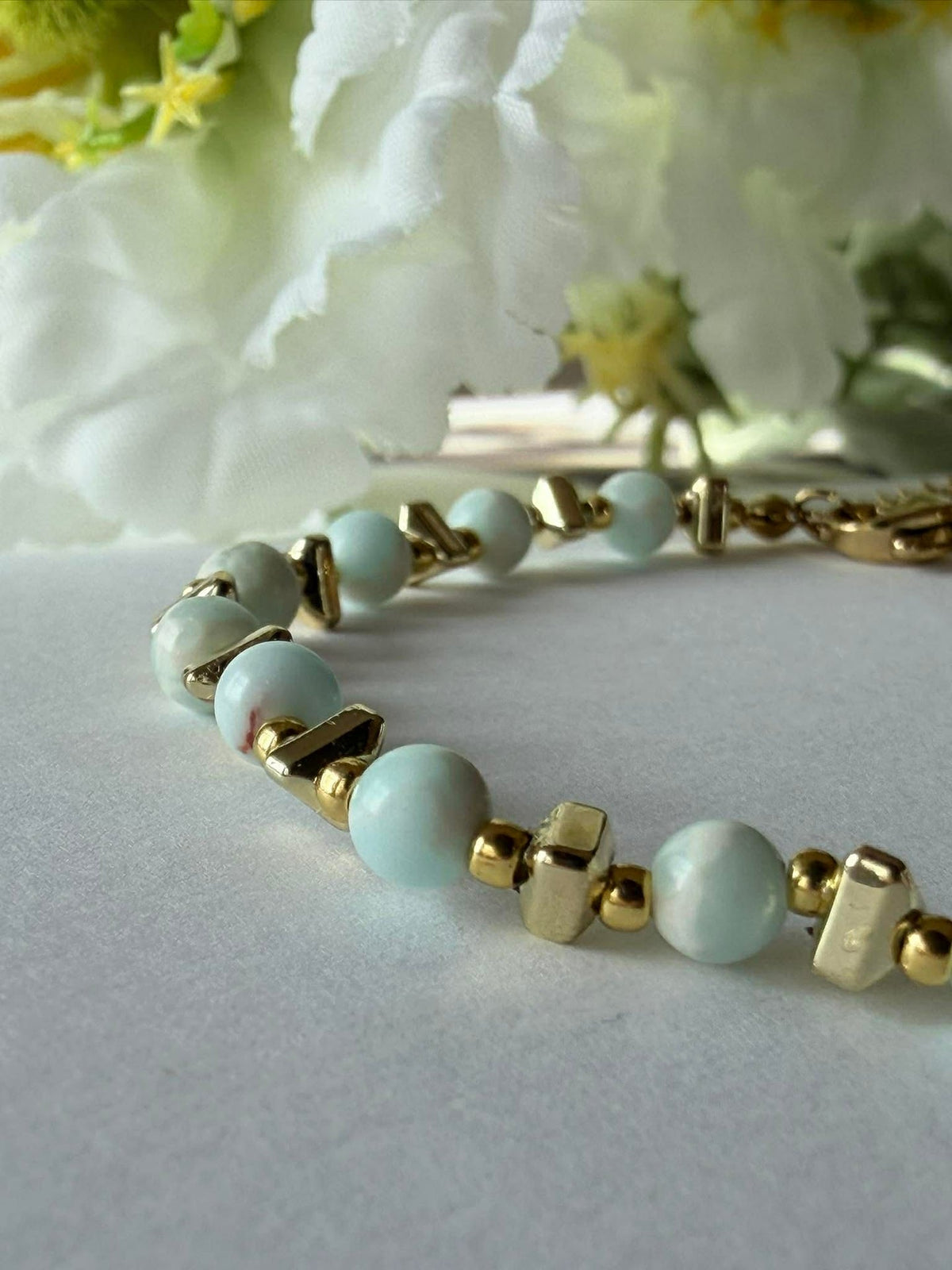 Bracelet TILDE - Pierre naturelle - Vert jade