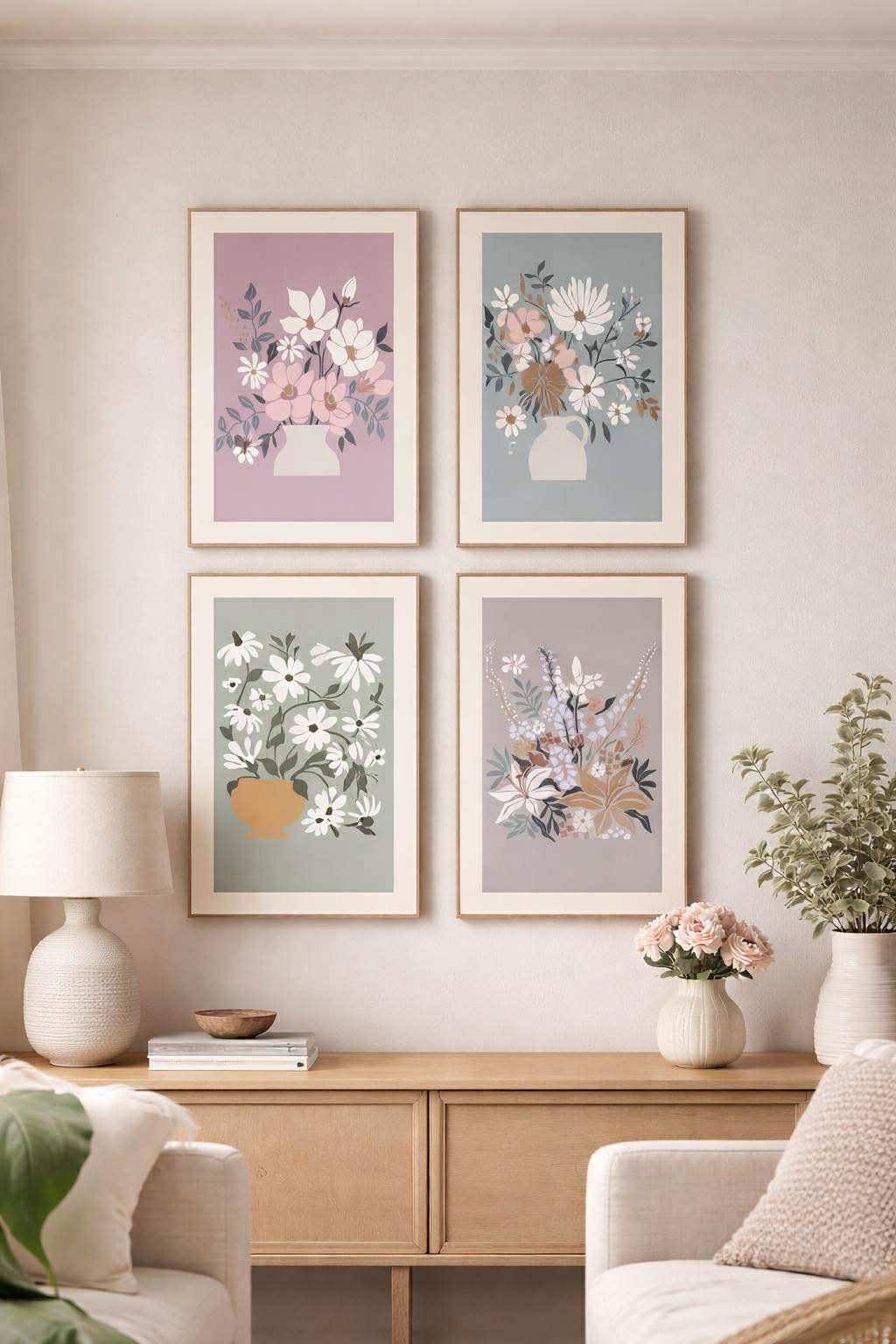 Tableau fleuri - Plusieurs couleurs